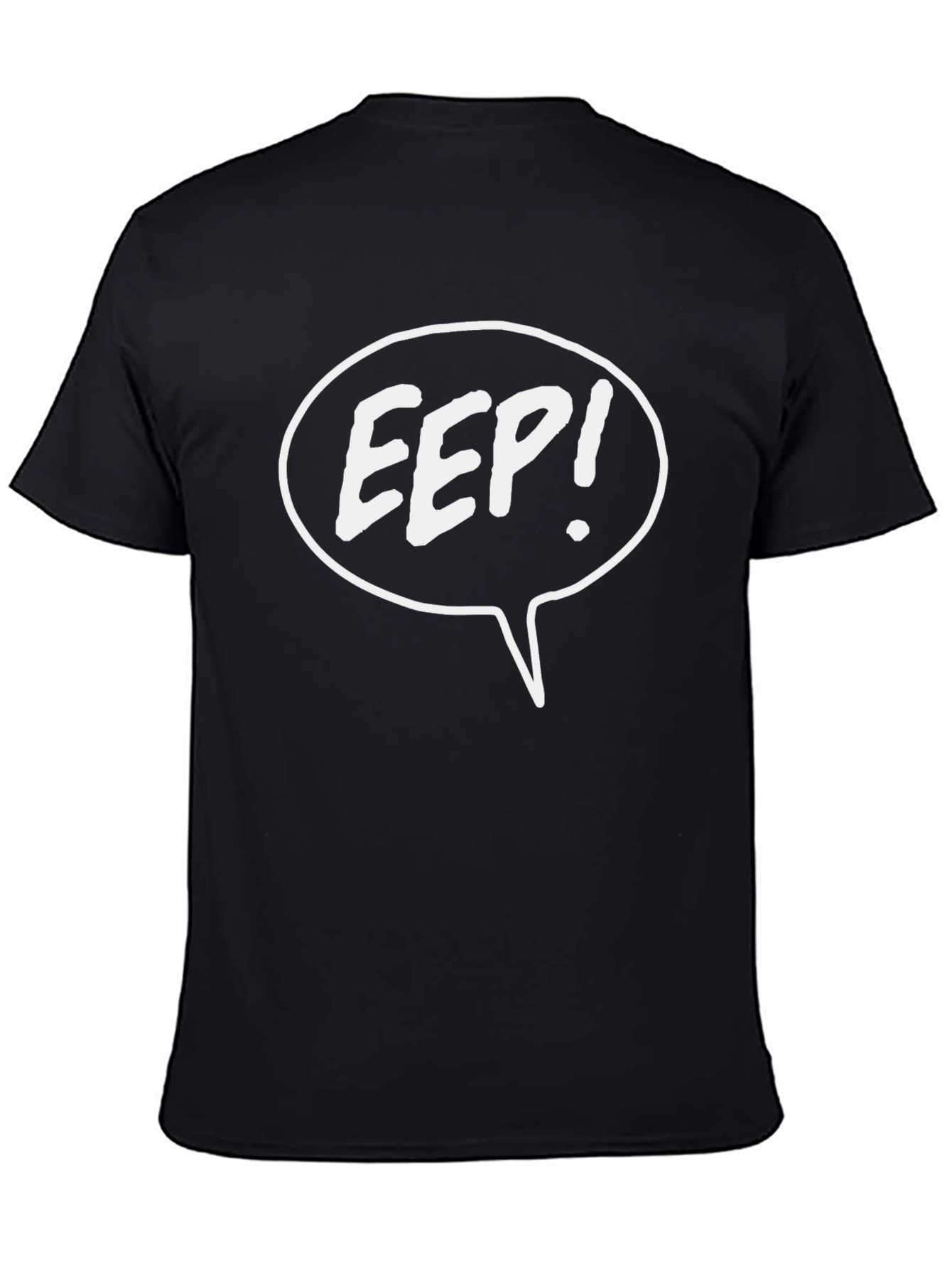 Eep! Graphic T-Shirt - Black Cotton Tee