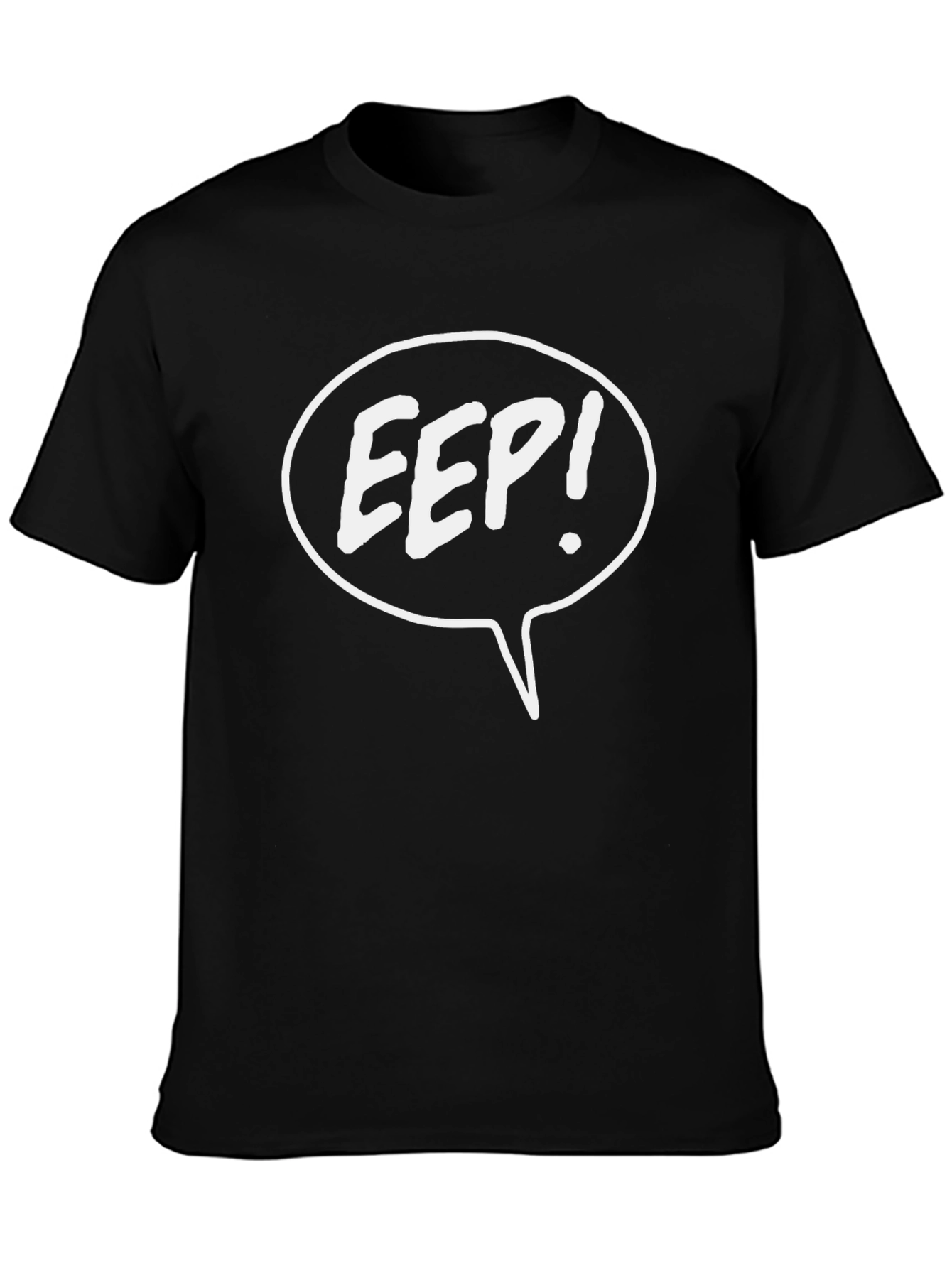 Eep! Graphic T-Shirt - Black Cotton Tee