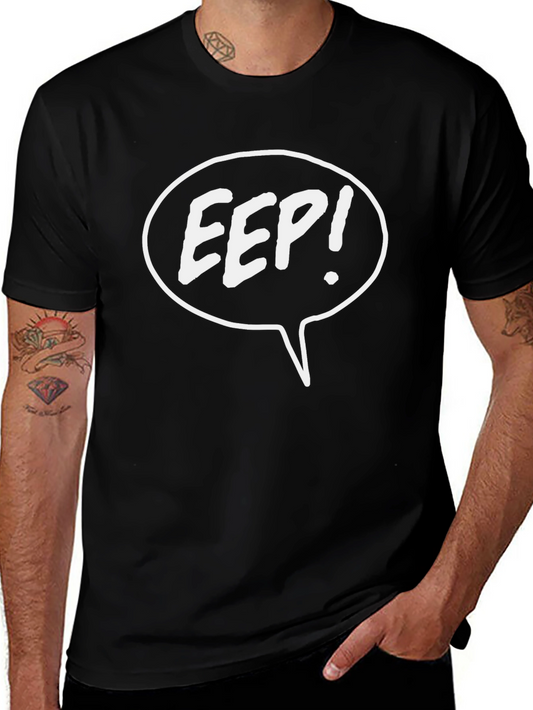 Eep! Graphic T-Shirt - Black Cotton Tee