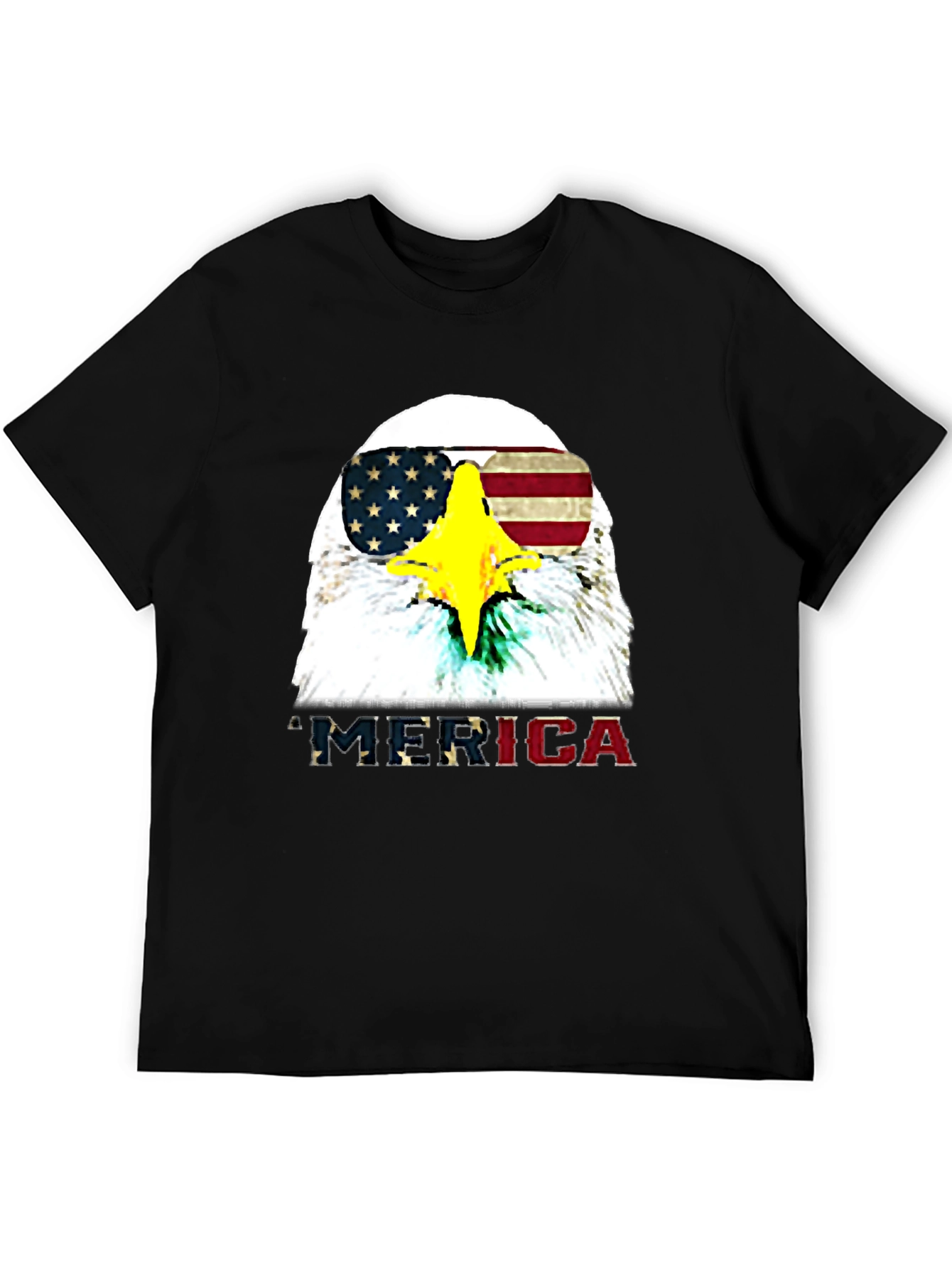 Patriotic Eagle Graphic T-Shirt