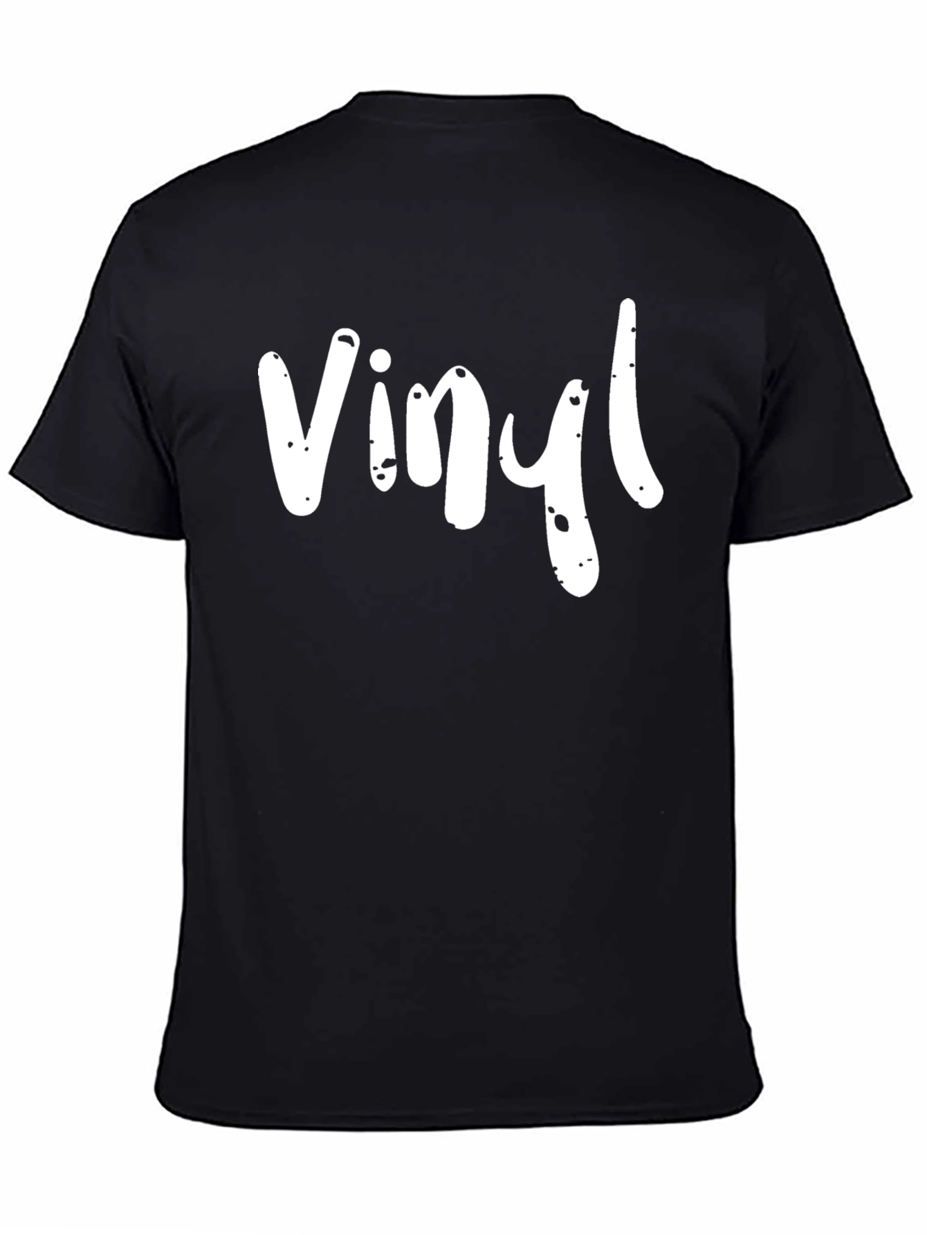 Vinyl Graphic Tee - Black