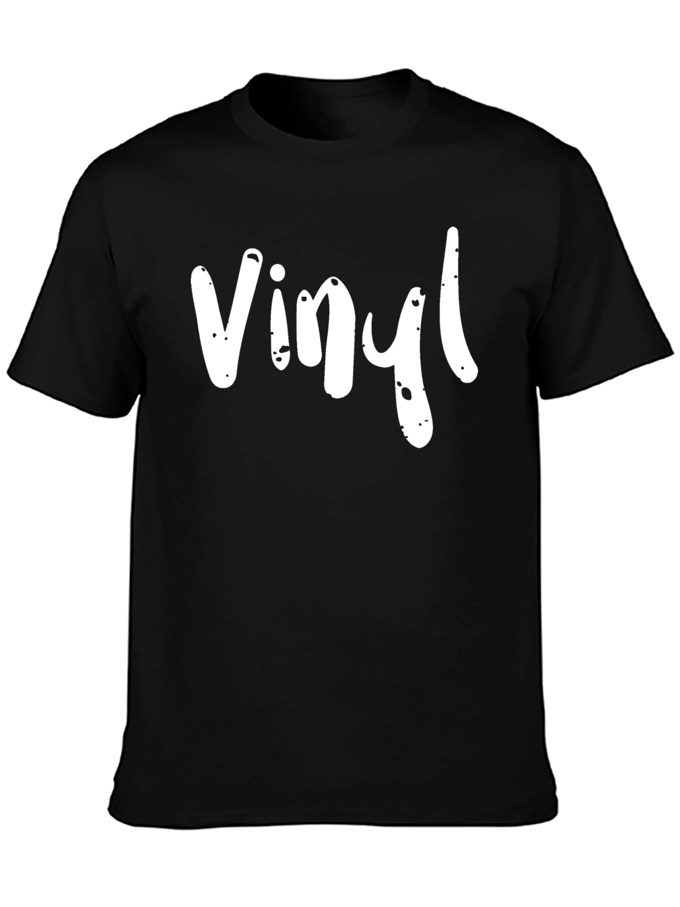 Vinyl Graphic Tee - Black