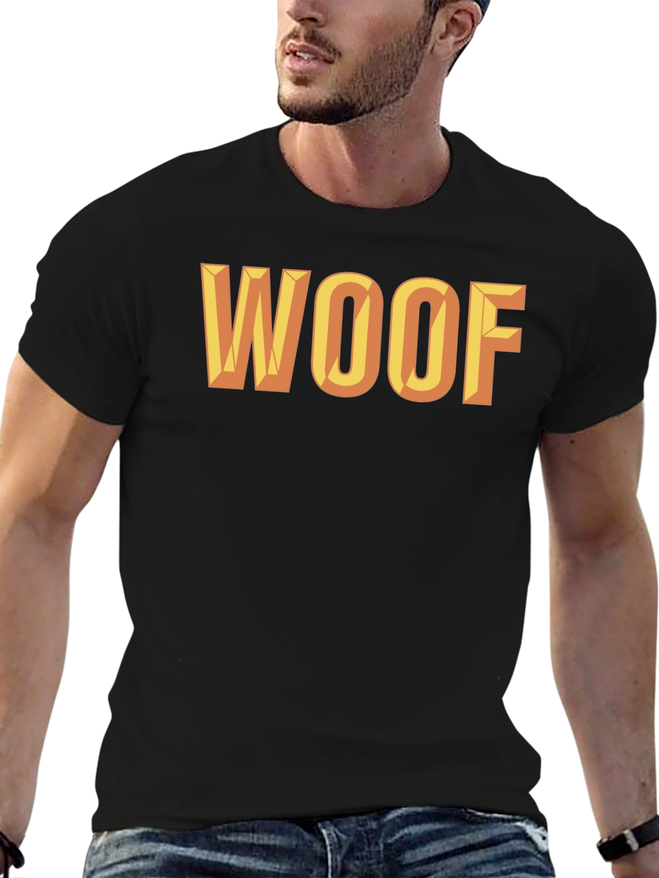 WOOF Graphic Tee - Bold Statement Shirt