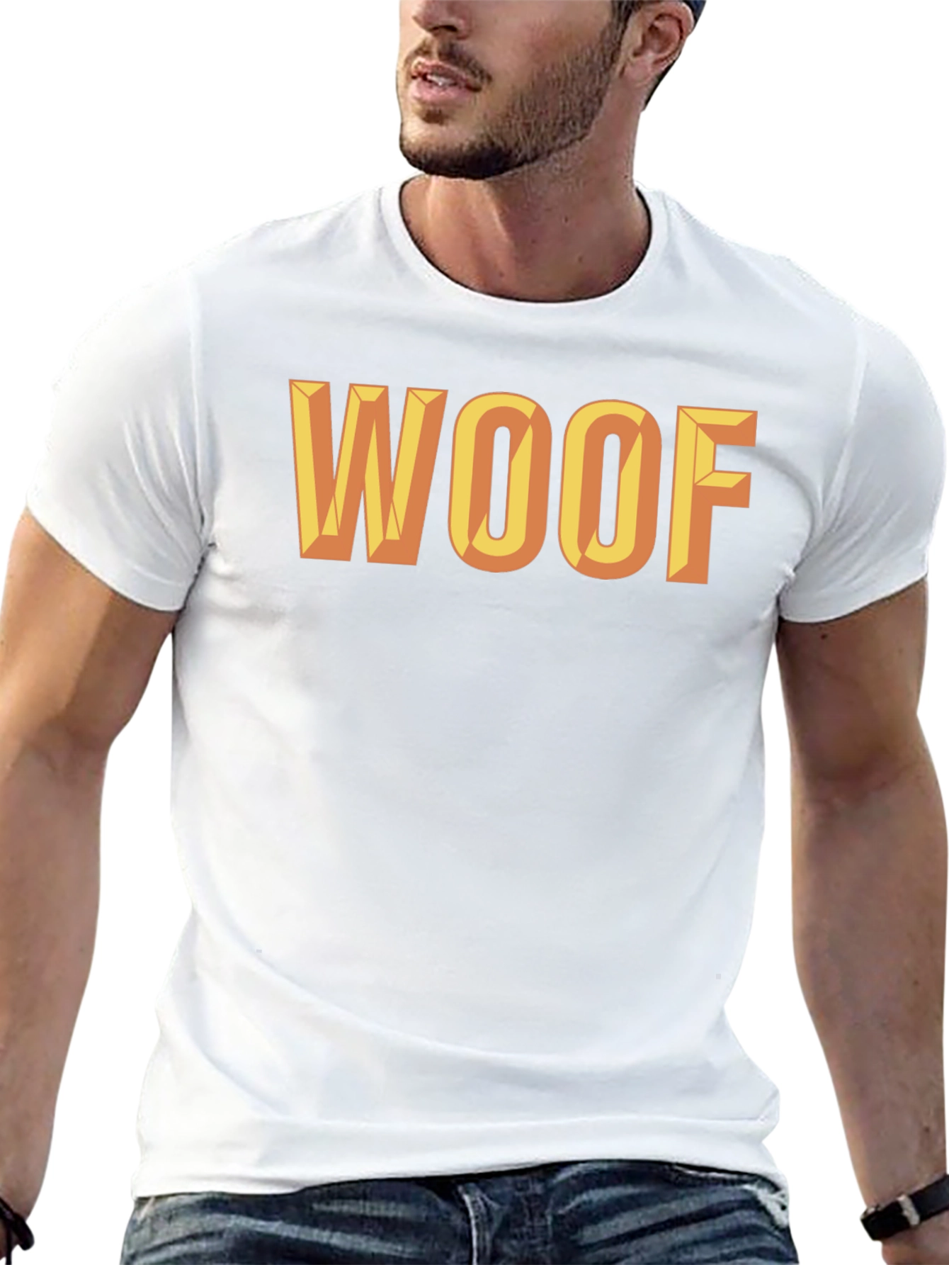 WOOF Graphic Tee - Bold Statement Shirt