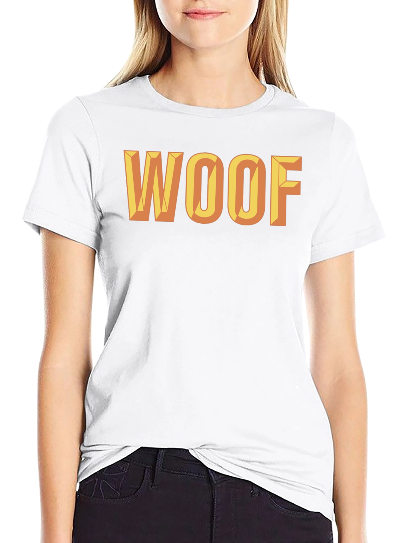WOOF Graphic Tee - Bold Statement Shirt