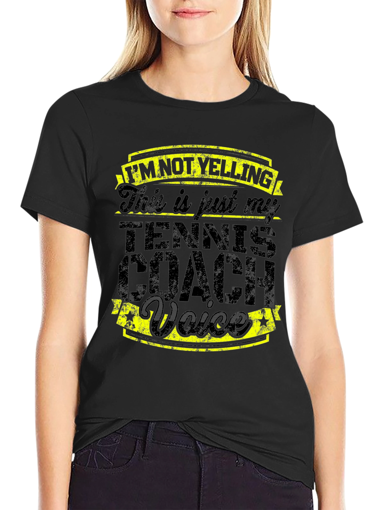 Tennis Coach Voice Graphic Tee - Funny Gift