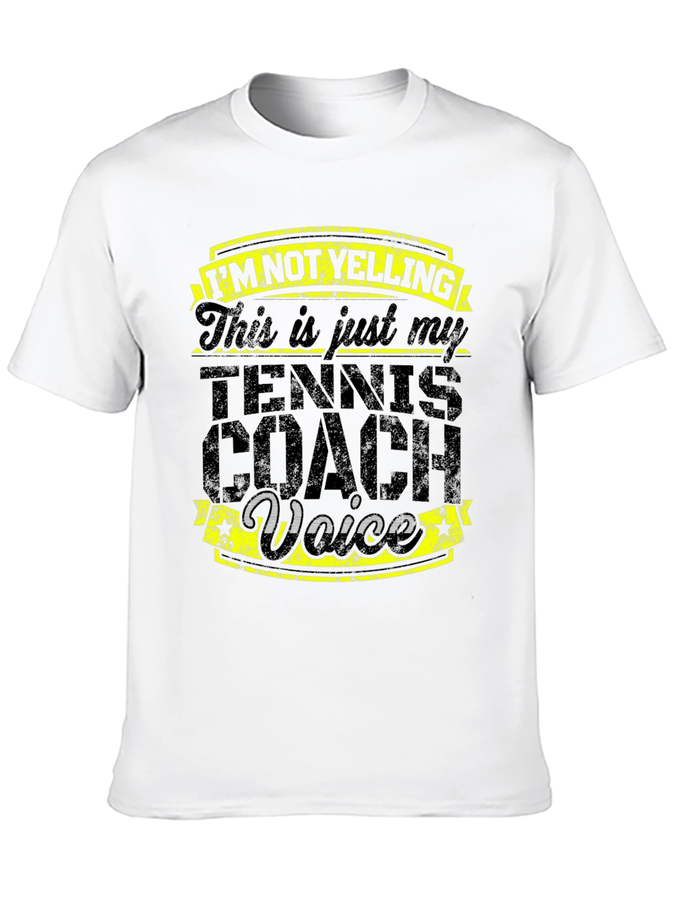 Tennis Coach Voice Graphic Tee - Funny Gift