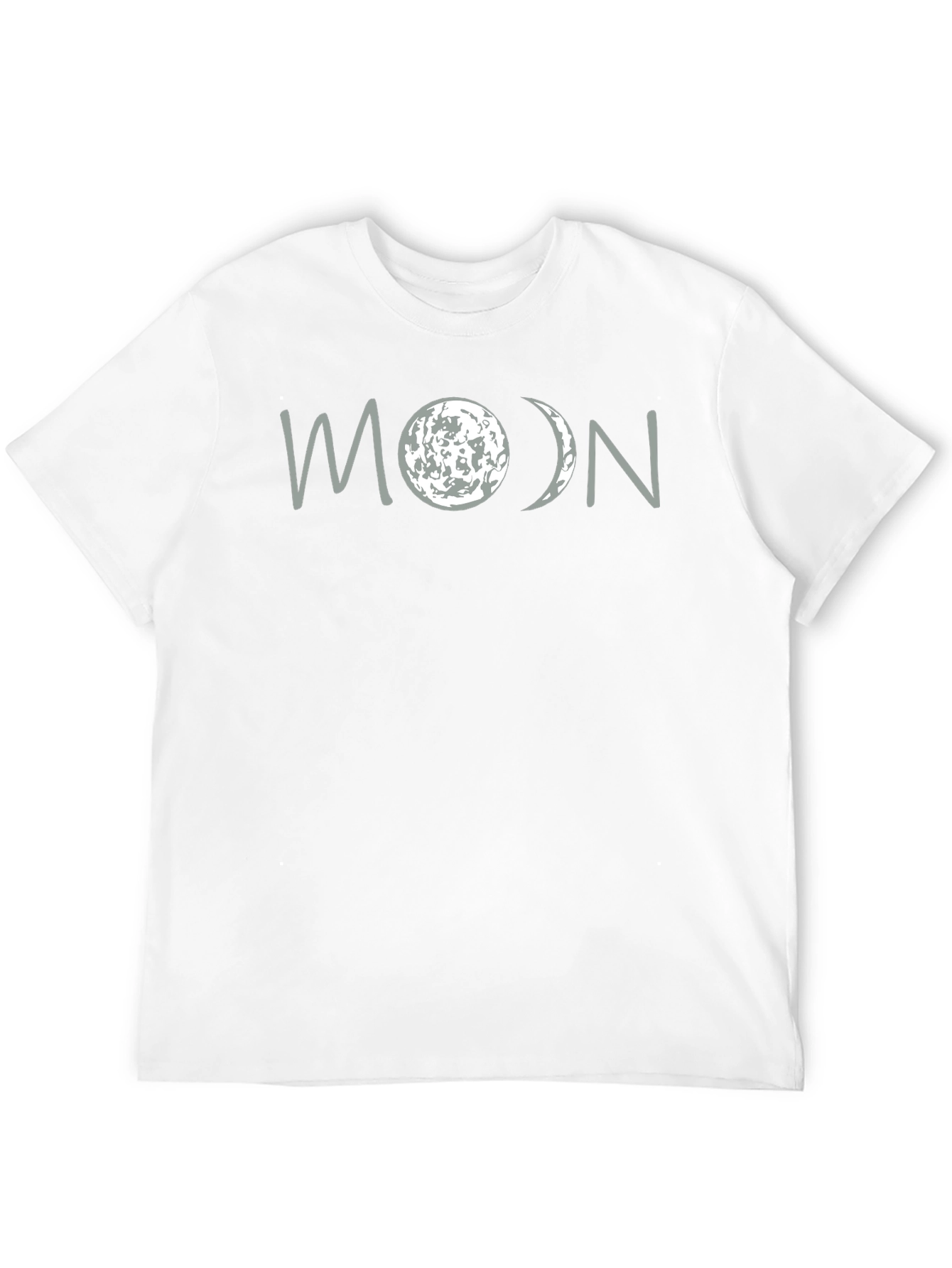 Mens Black Moon Phase Graphic T-Shirt