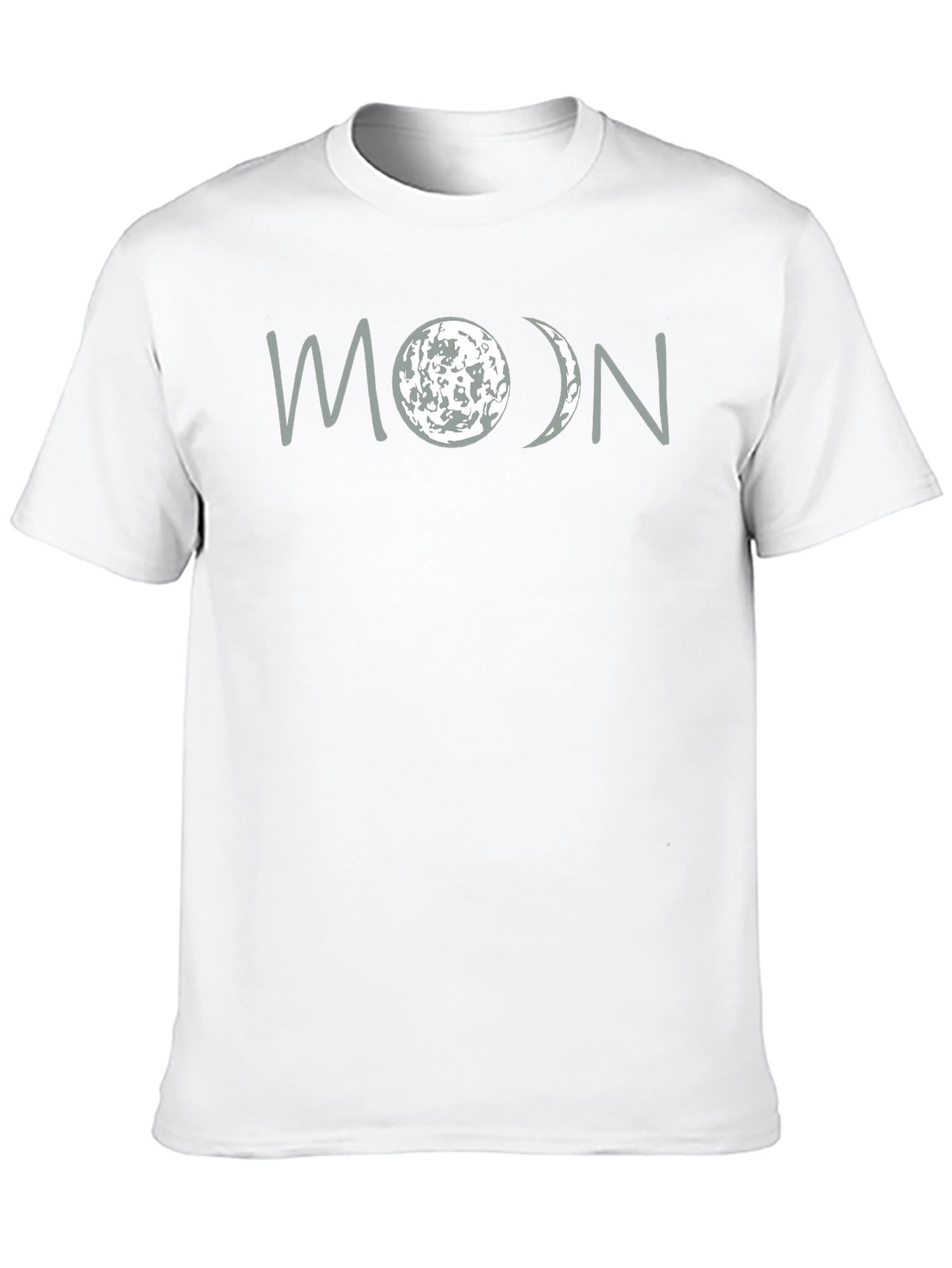 Mens Black Moon Phase Graphic T-Shirt