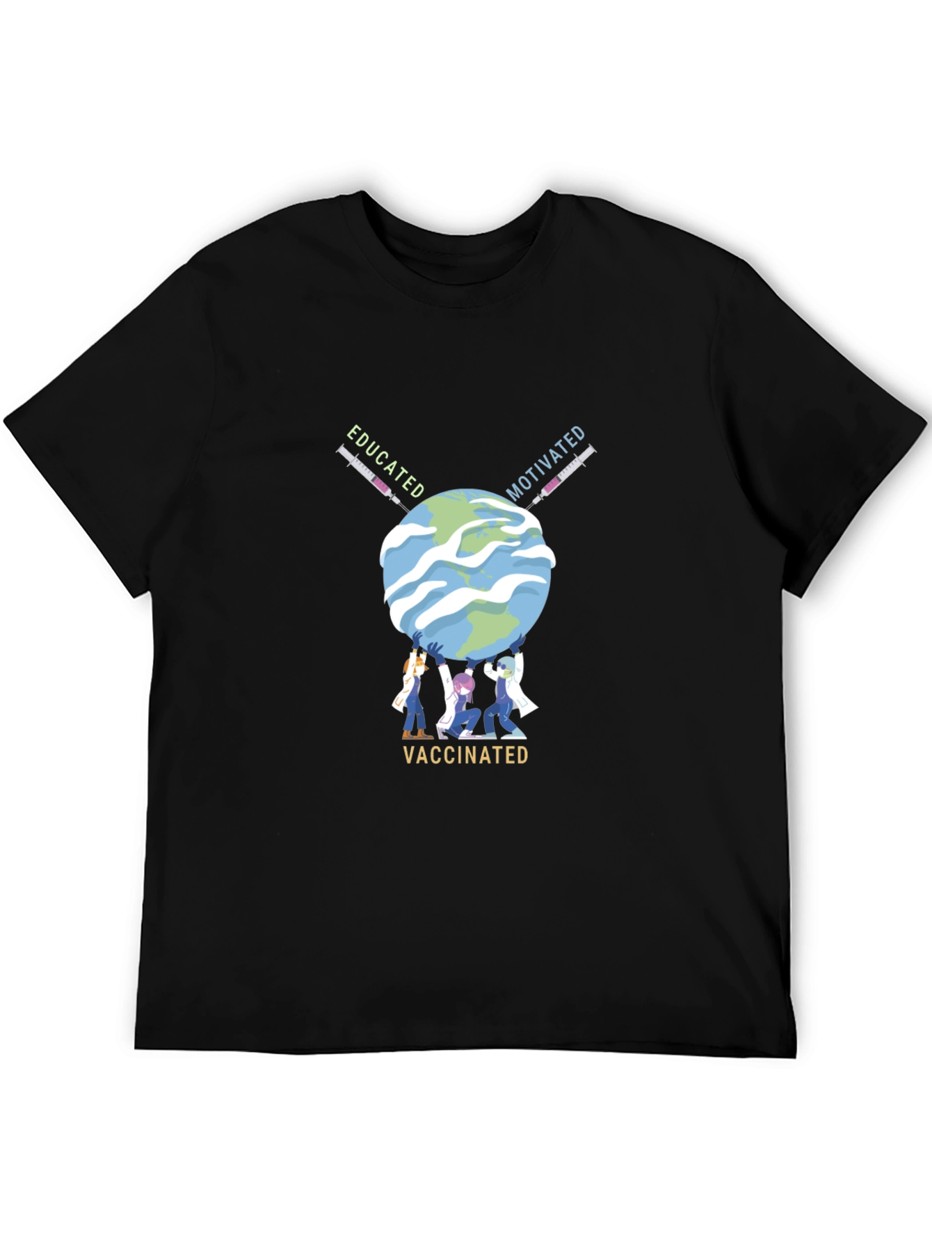 Educated Motivated Vaccinated Graphic Tee