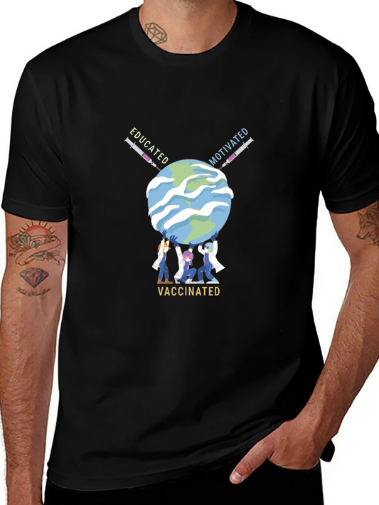 Educated Motivated Vaccinated Graphic Tee