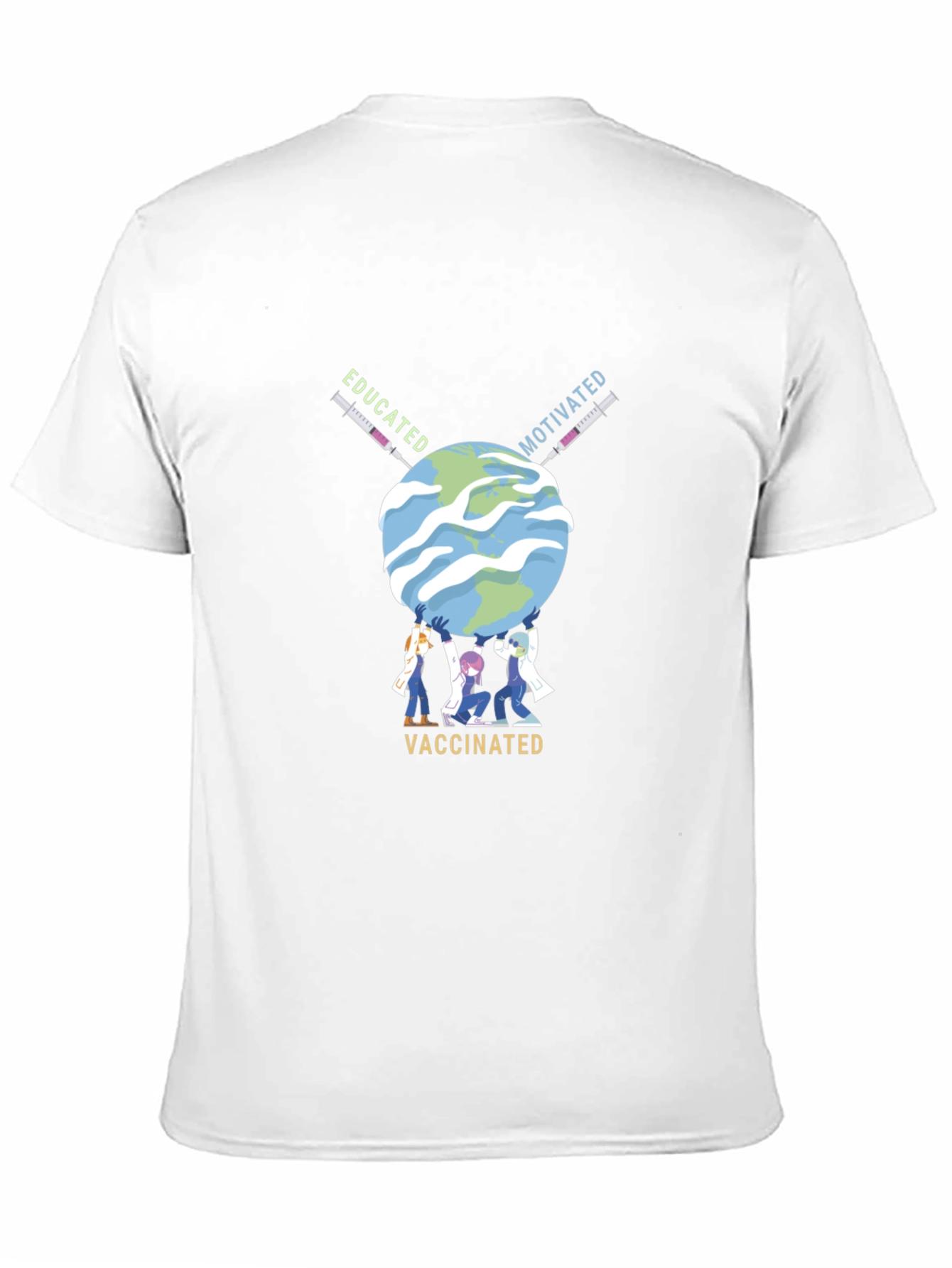 Educated Motivated Vaccinated Graphic Tee