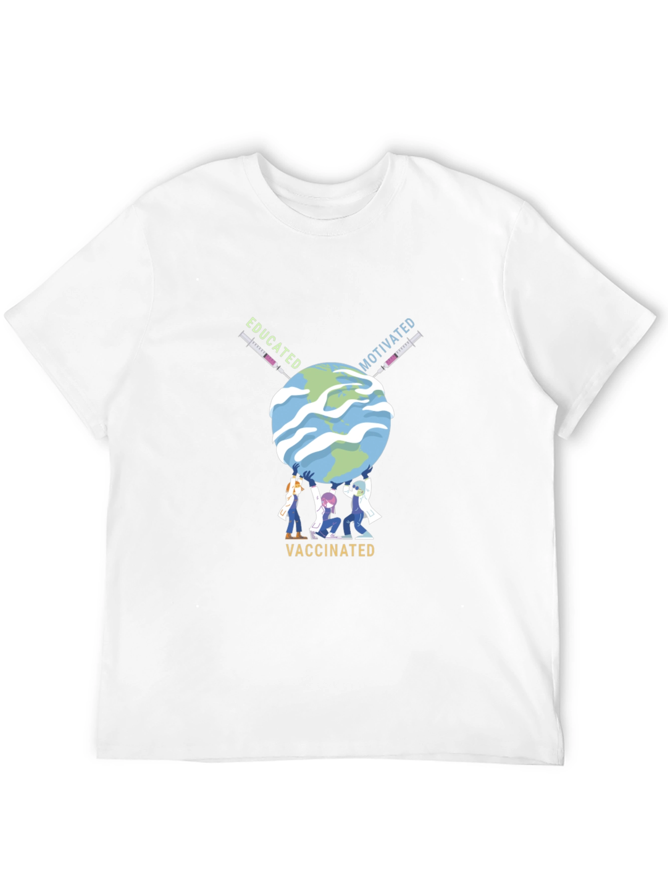 Educated Motivated Vaccinated Graphic Tee