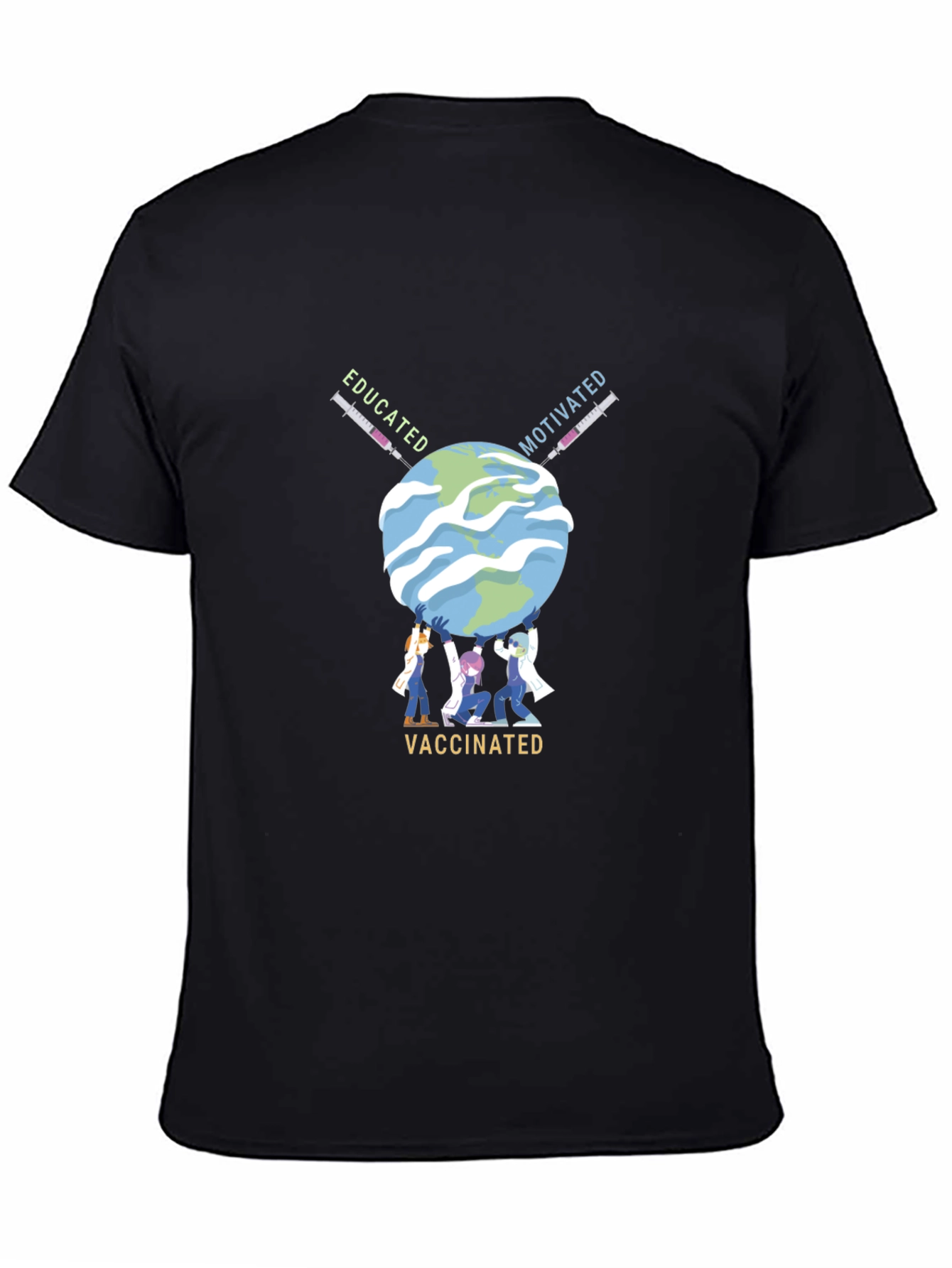 Educated Motivated Vaccinated Graphic Tee