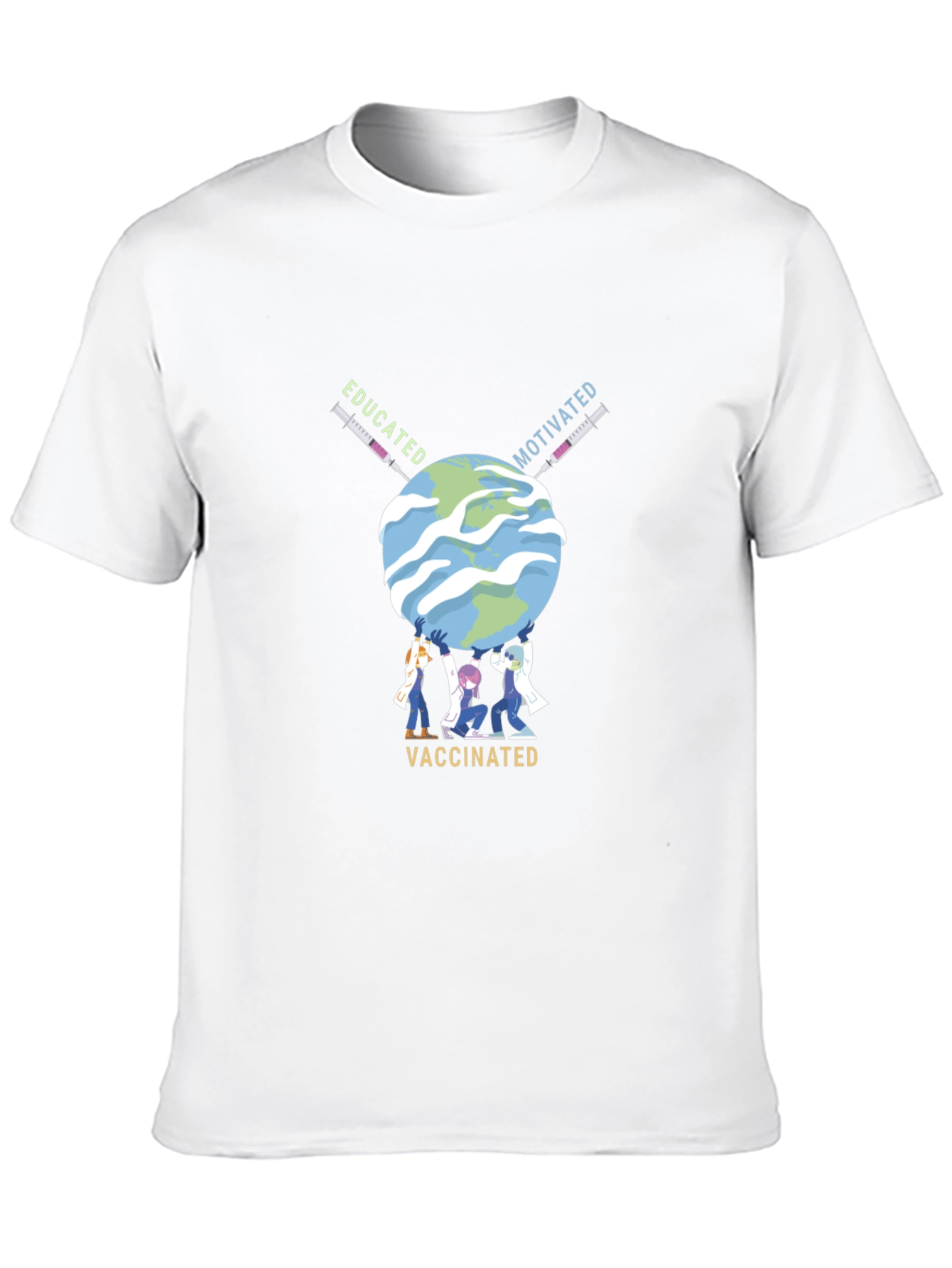 Educated Motivated Vaccinated Graphic Tee