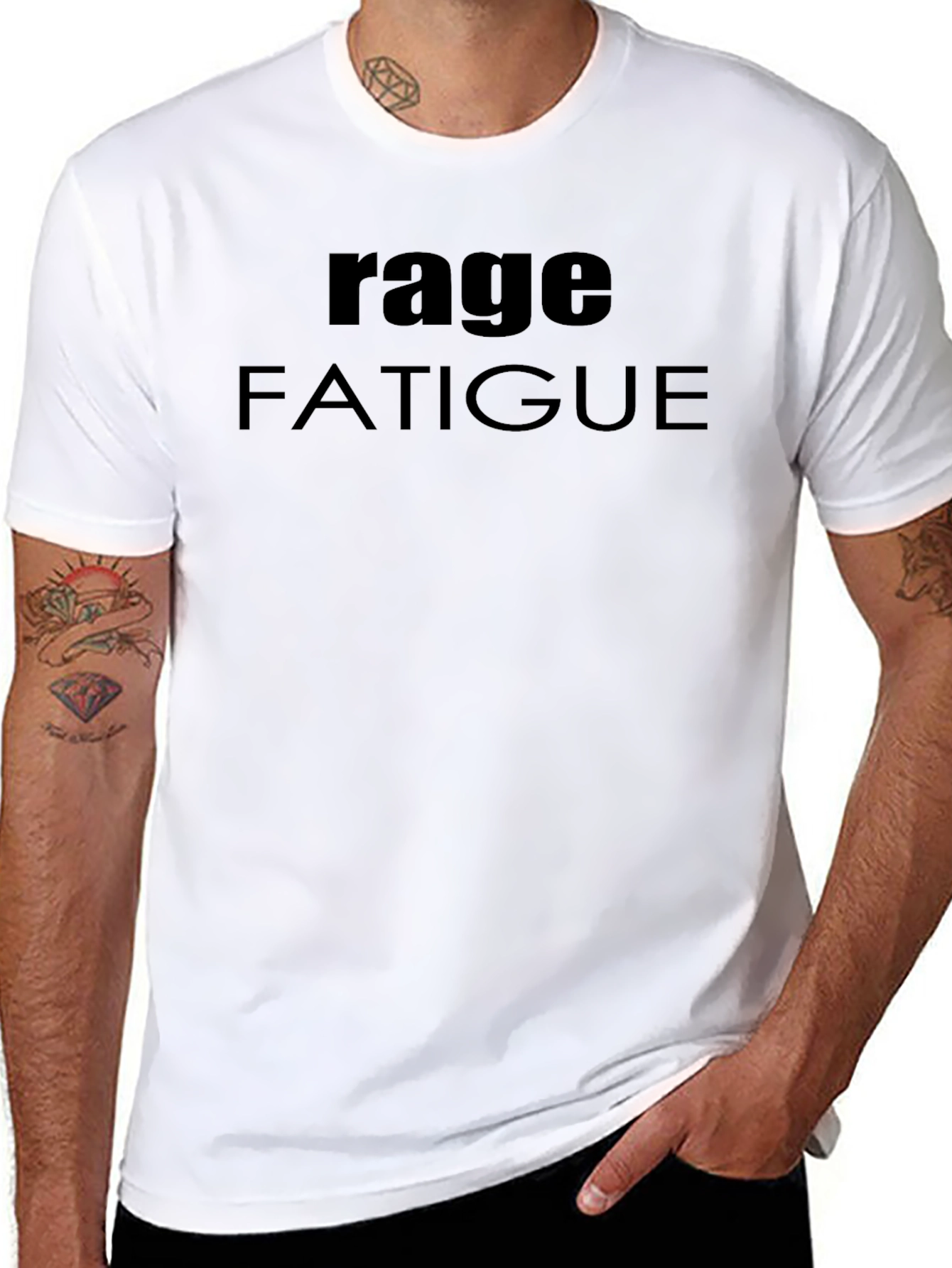 Rage Fatigue Graphic Tee - Premium Comfort Fit