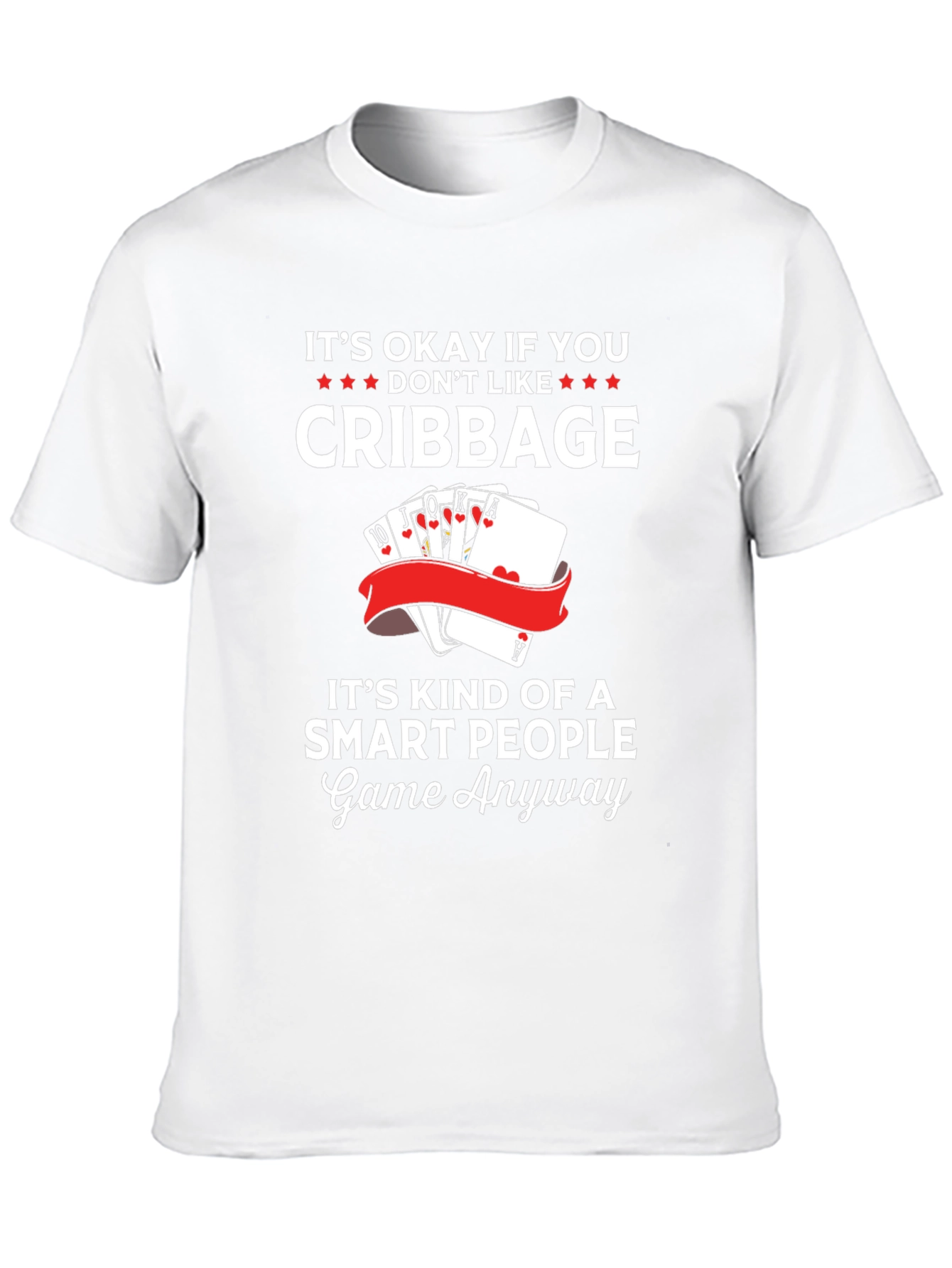 Cribbage Smart People Game Graphic T-Shirt