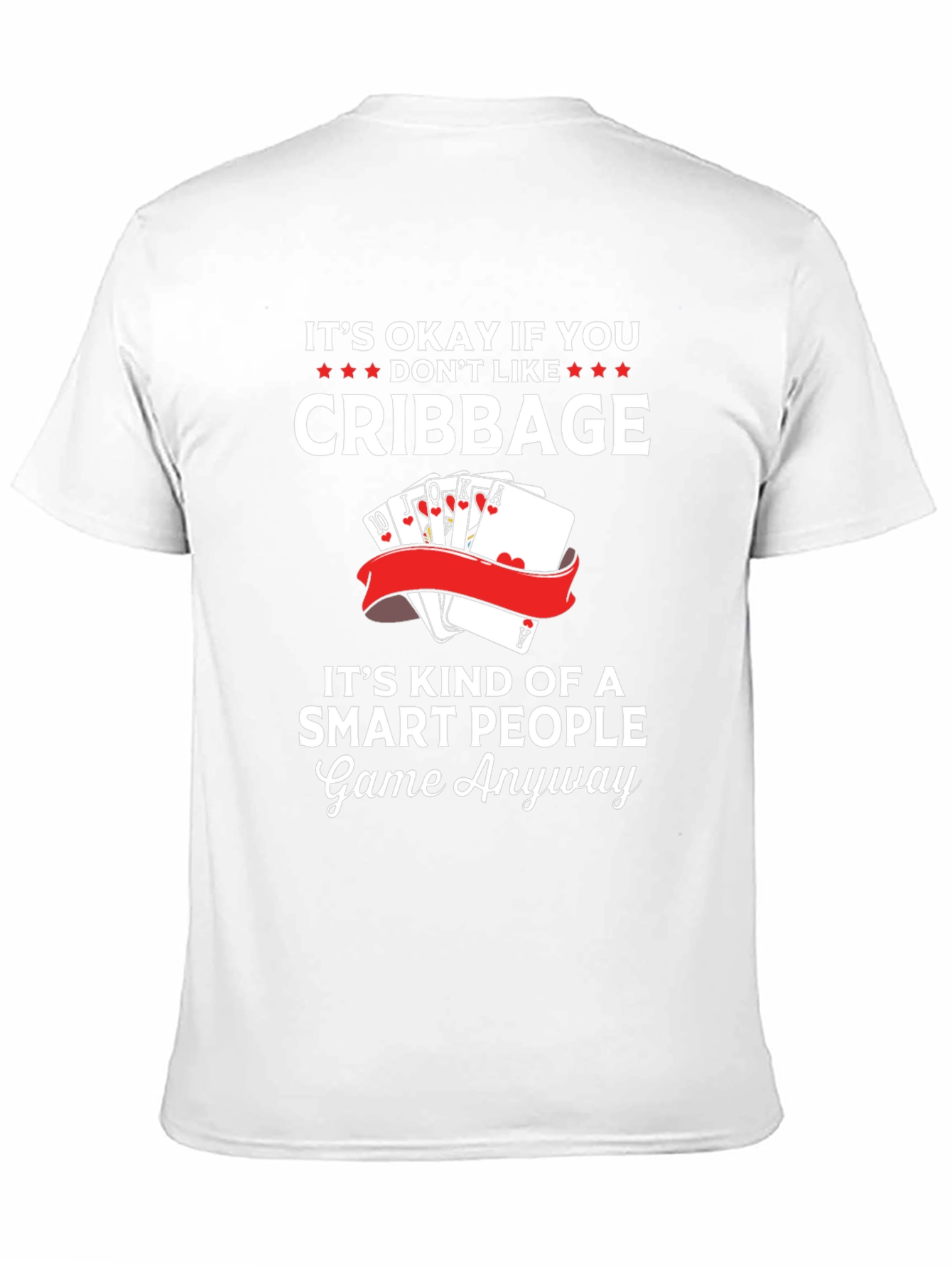 Cribbage Smart People Game Graphic T-Shirt