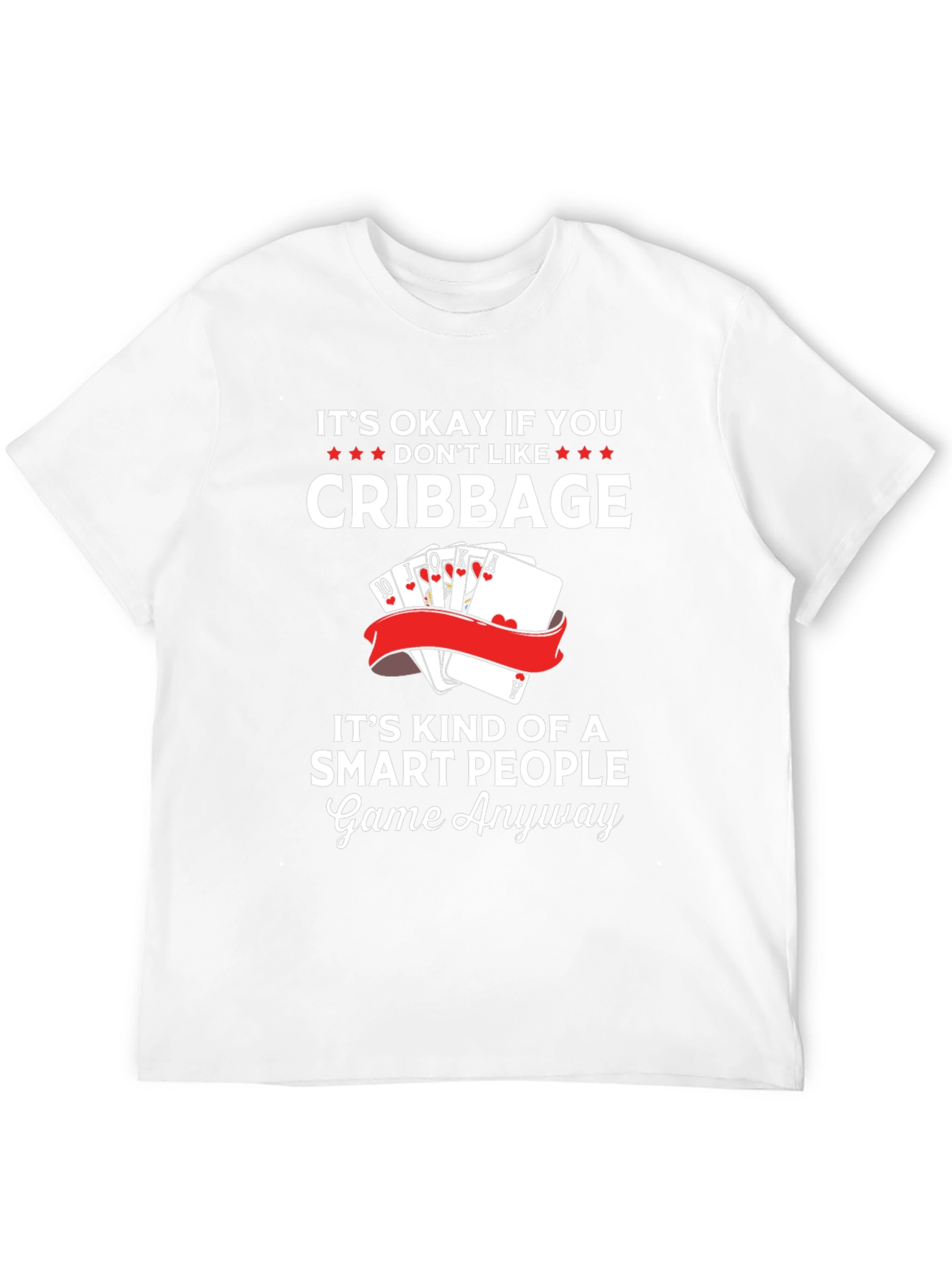Cribbage Smart People Game Graphic T-Shirt