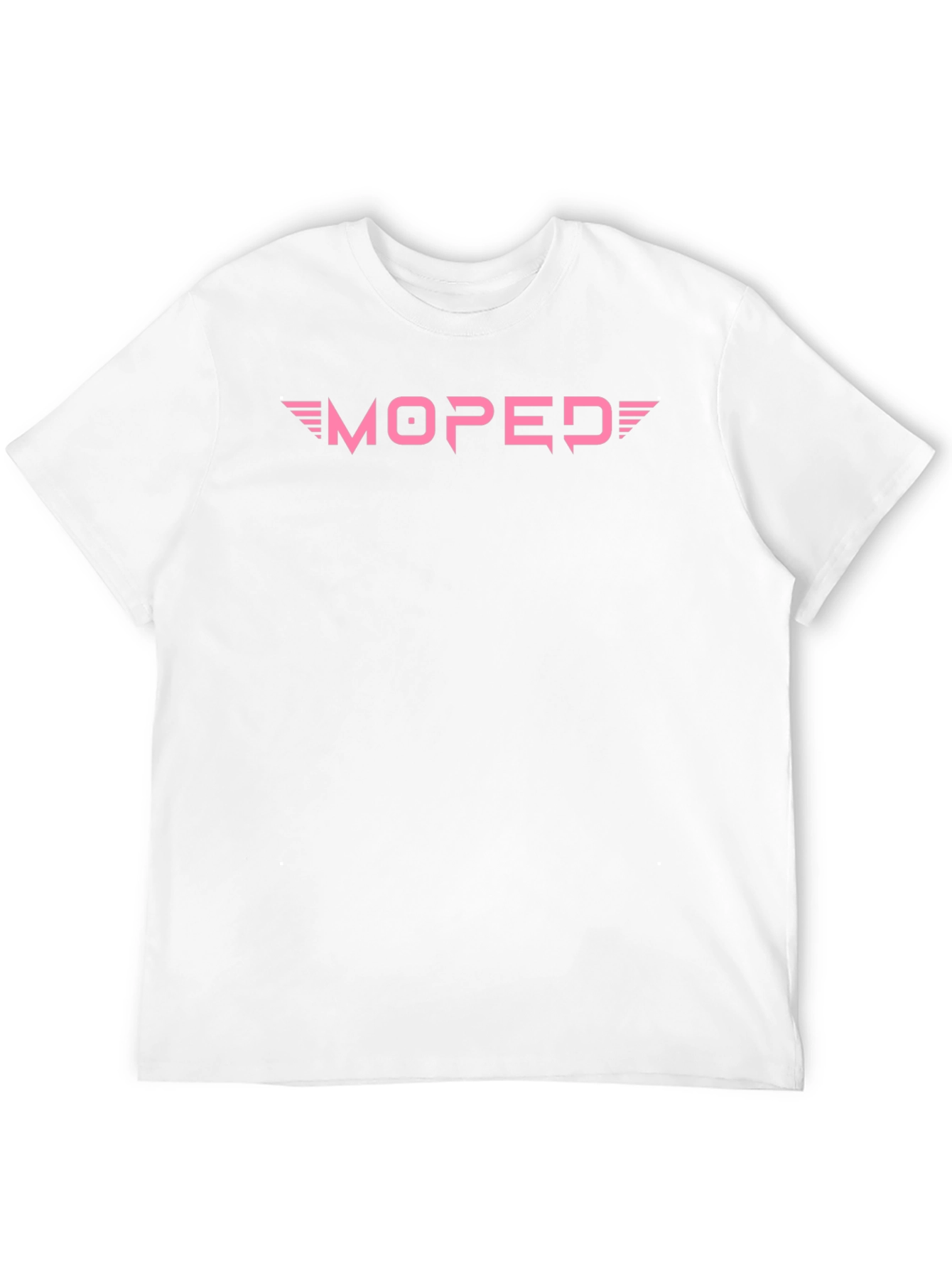 Pink Moped Graphic Black T-Shirt