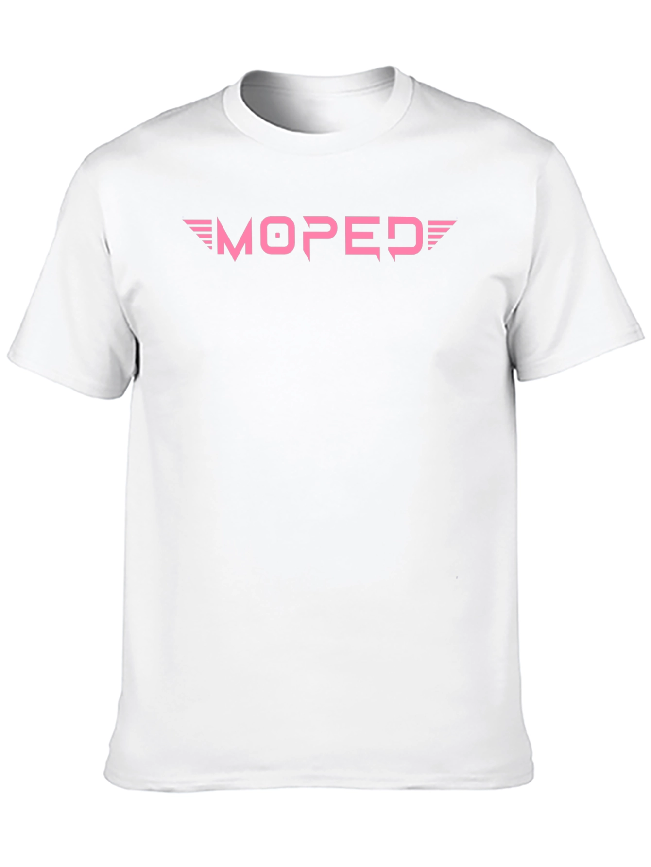Pink Moped Graphic Black T-Shirt
