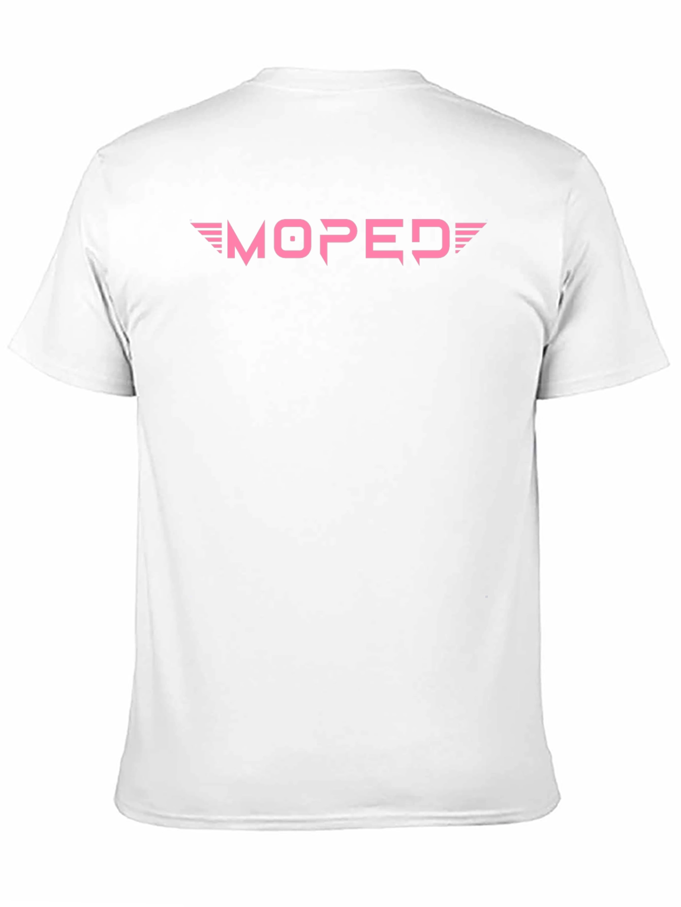 Pink Moped Graphic Black T-Shirt