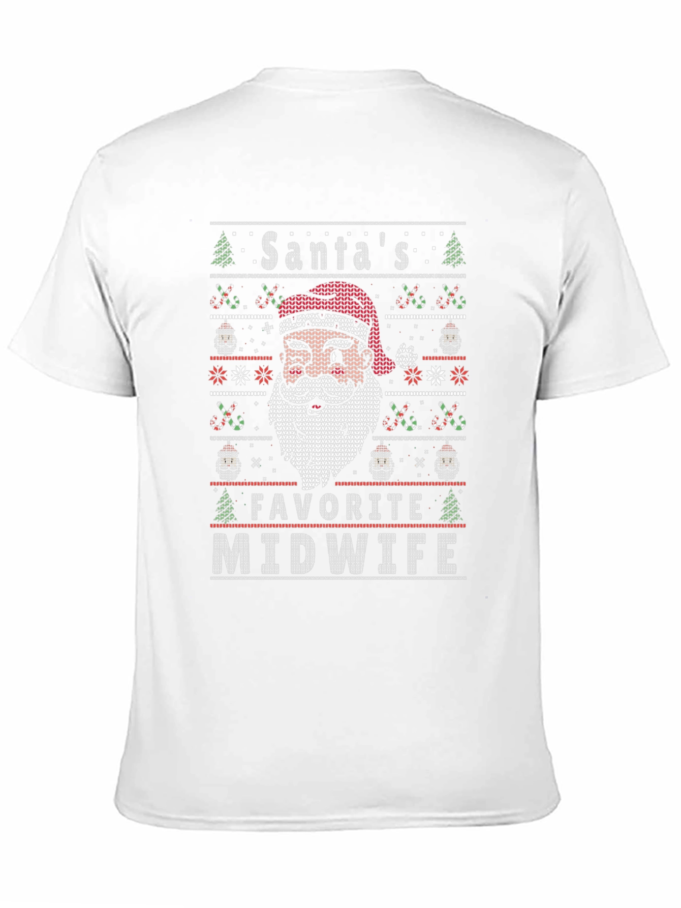 Santas Favorite Midwife Ugly Christmas Sweater T-Shirt