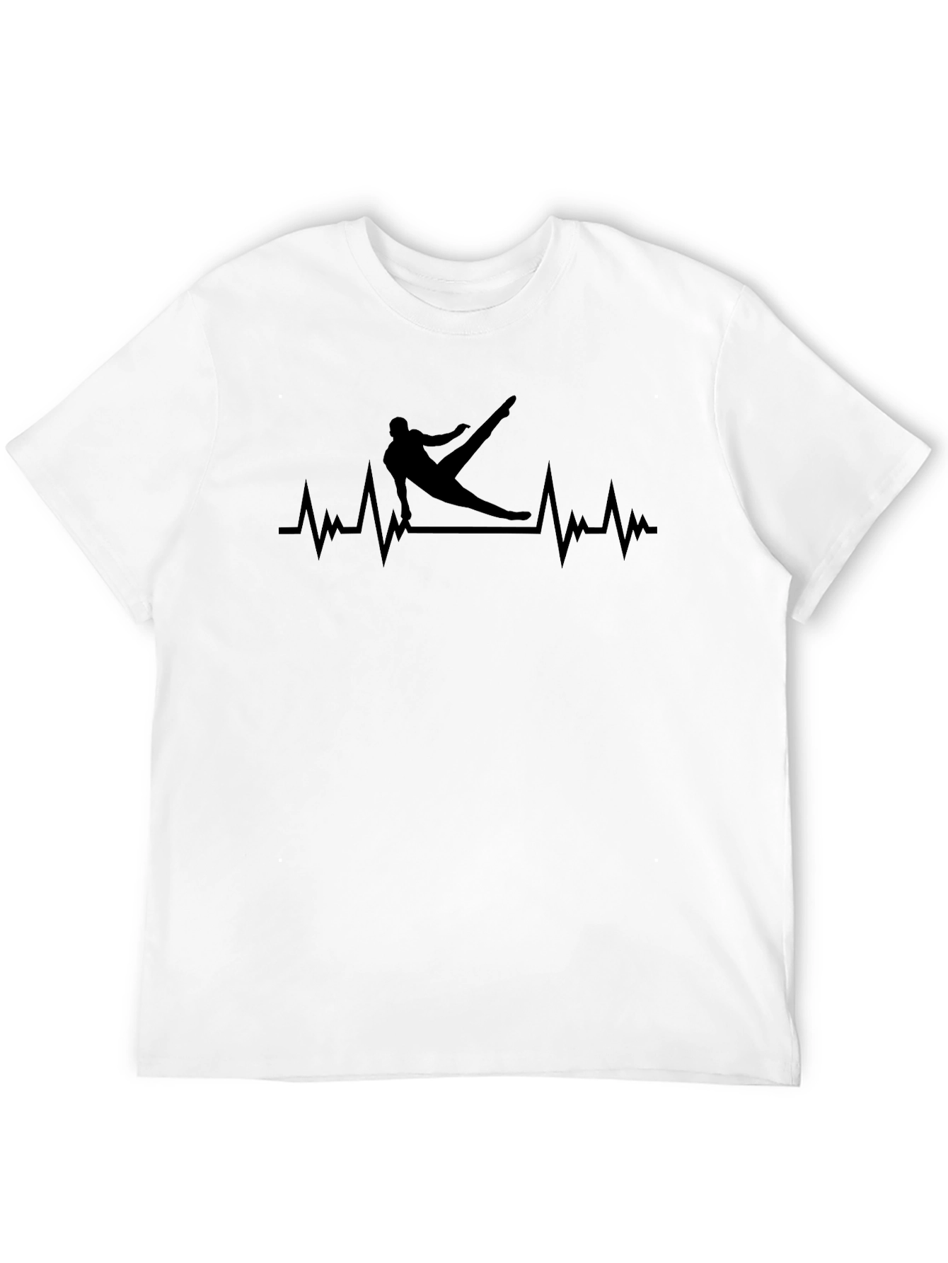 Gymnastics Heartbeat T-Shirt - Black Graphic Tee