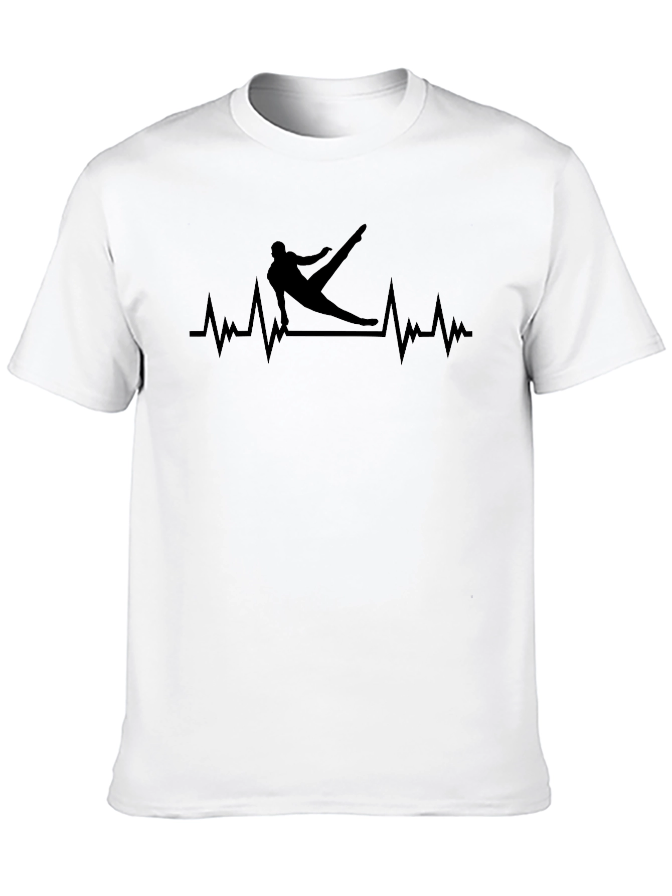 Gymnastics Heartbeat T-Shirt - Black Graphic Tee