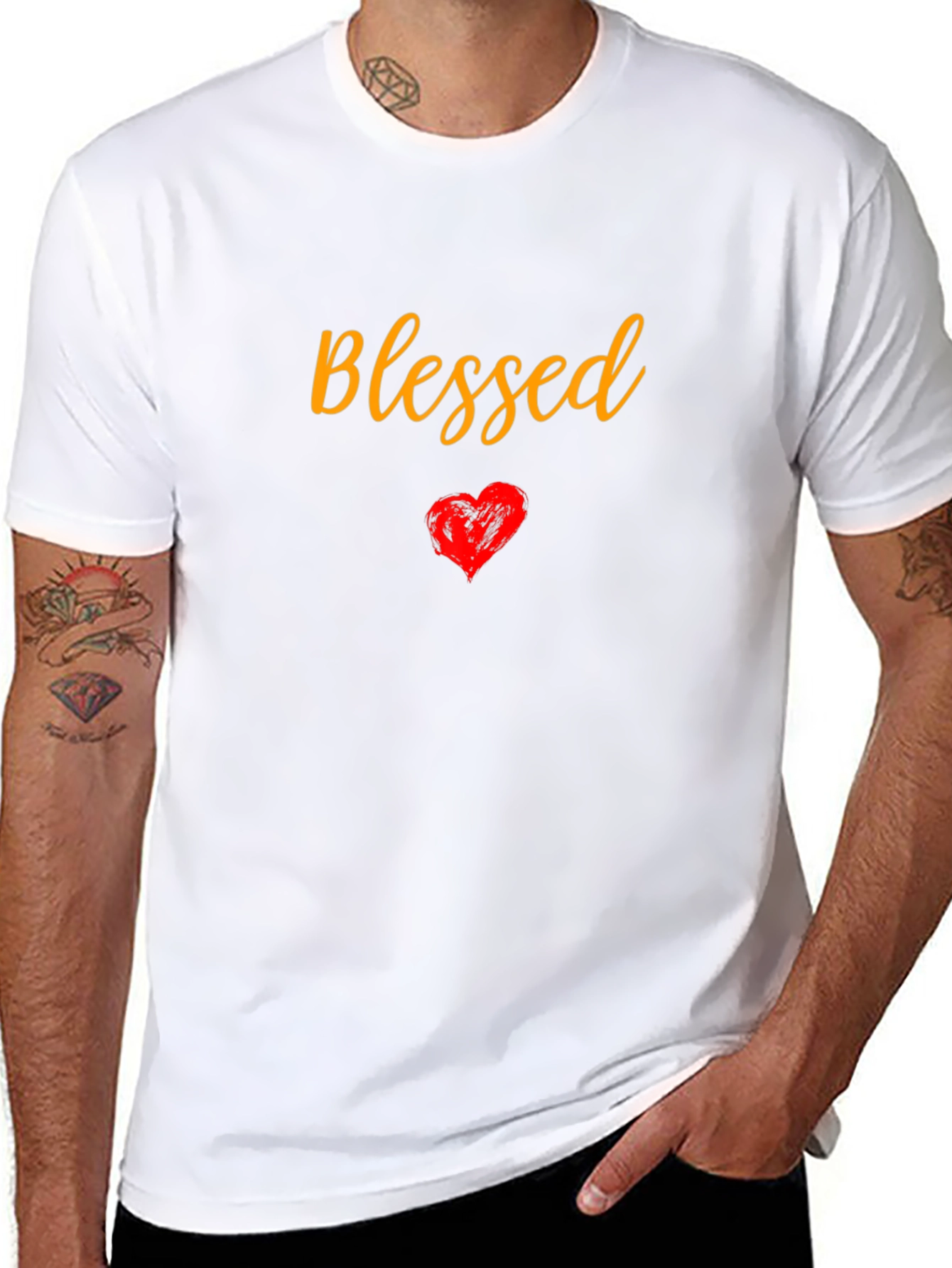 Blessed Heart Graphic Tee - Stylish Comfort