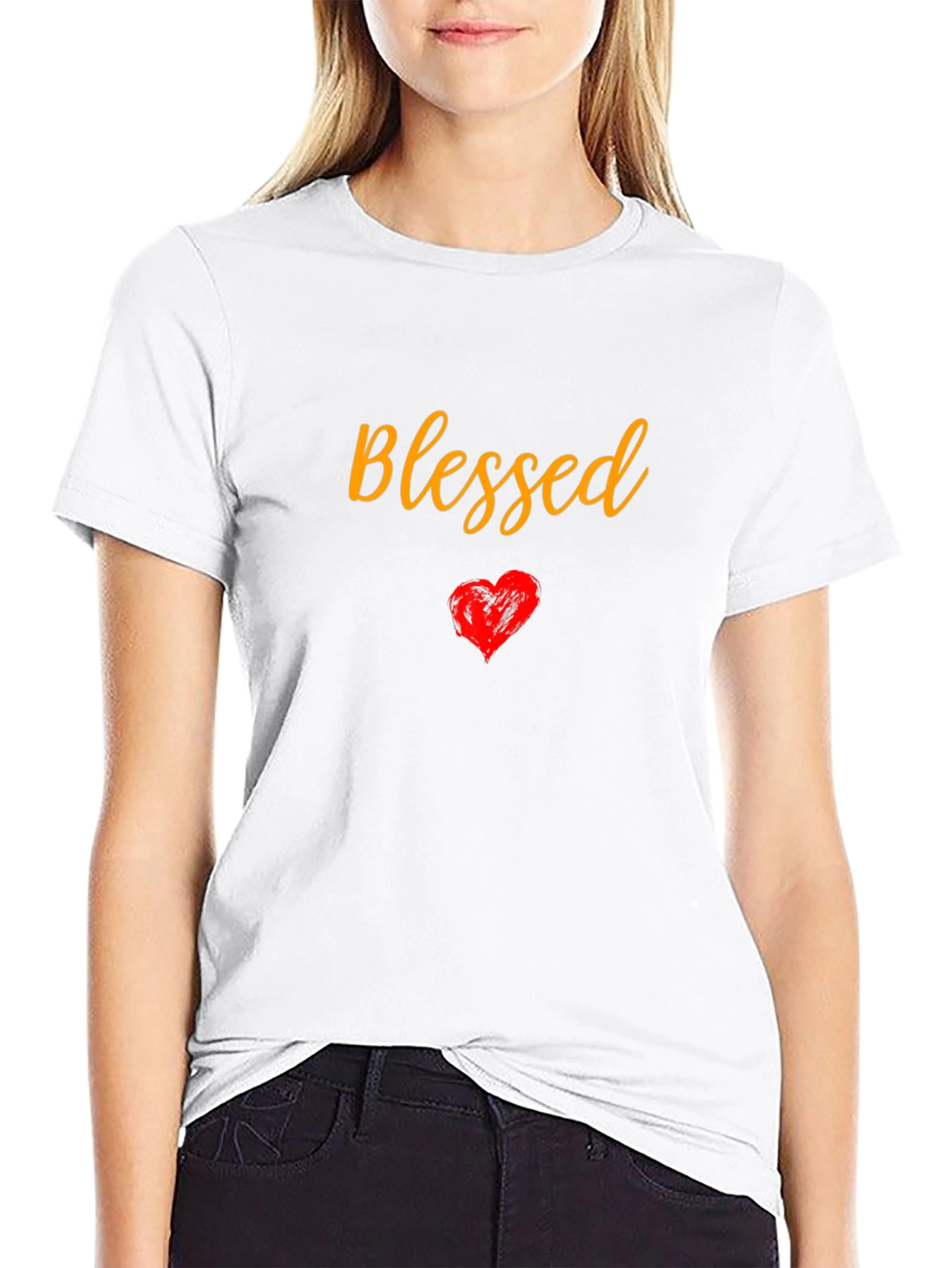 Blessed Heart Graphic Tee - Stylish Comfort