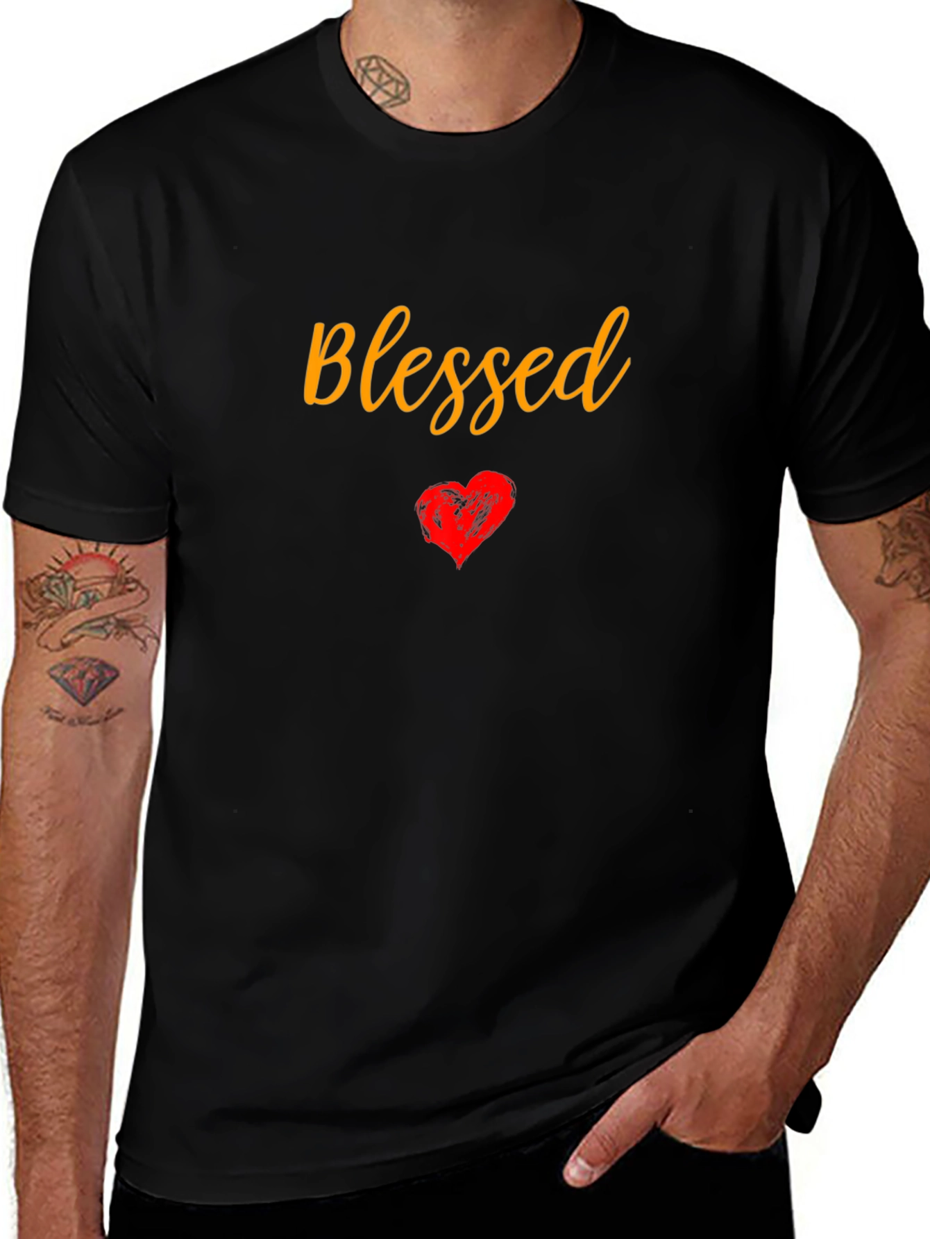 Blessed Heart Graphic Tee - Stylish Comfort