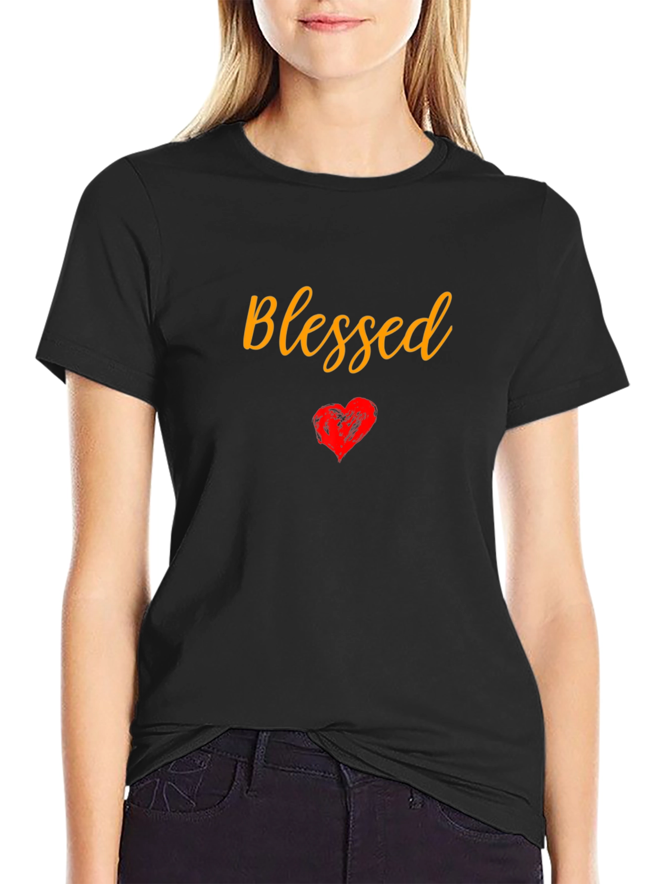 Blessed Heart Graphic Tee - Stylish Comfort