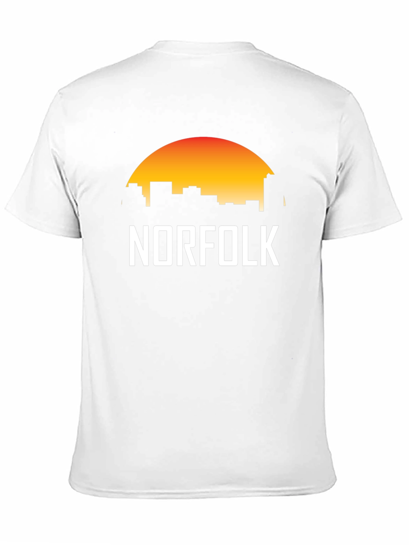 Norfolk Skyline Graphic Tee - Sunset Cityscape T-Shirt