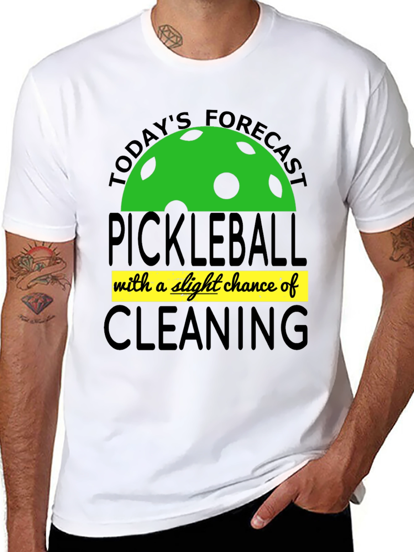 Funny Pickleball Forecast T-Shirt