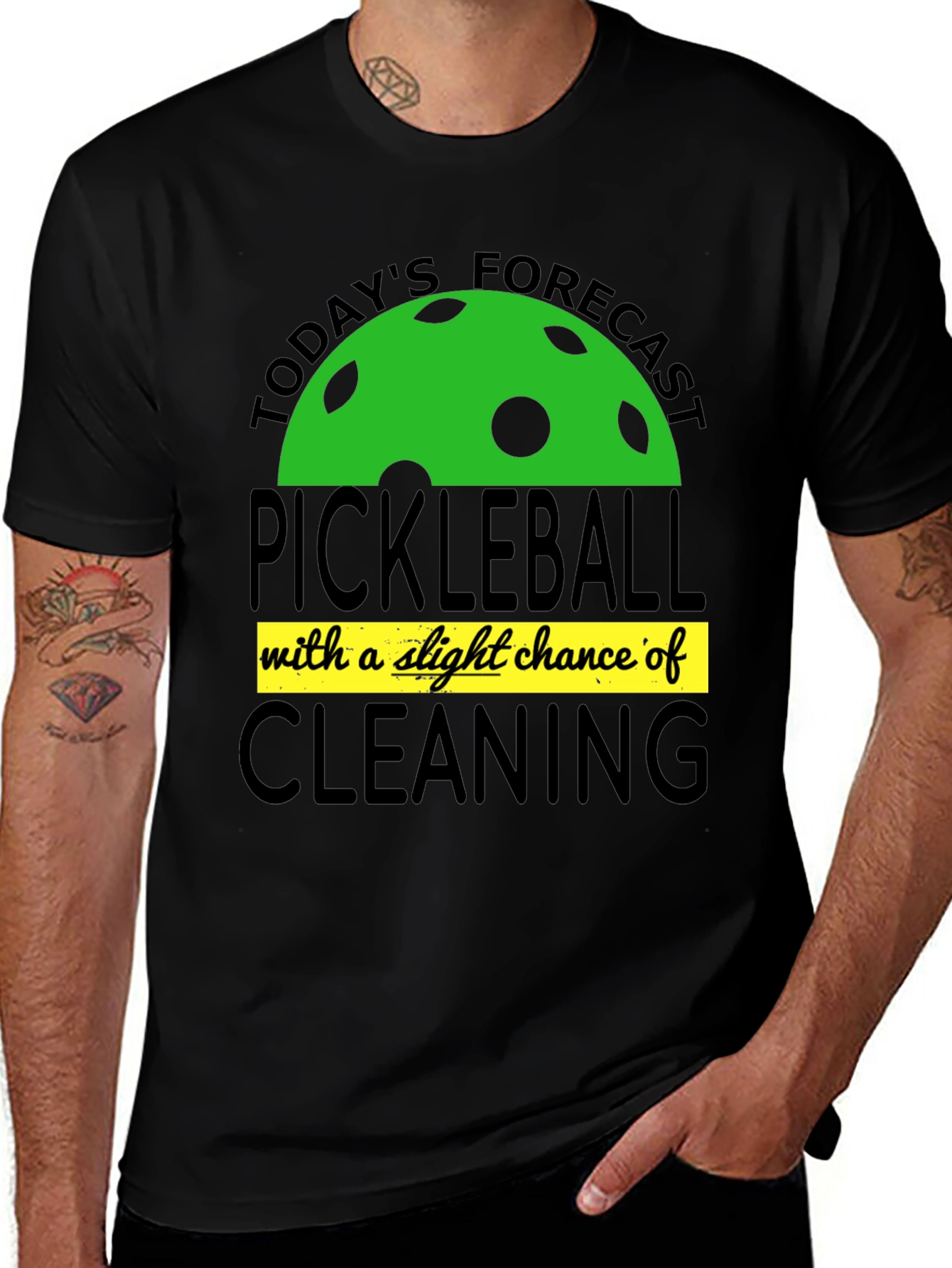 Funny Pickleball Forecast T-Shirt