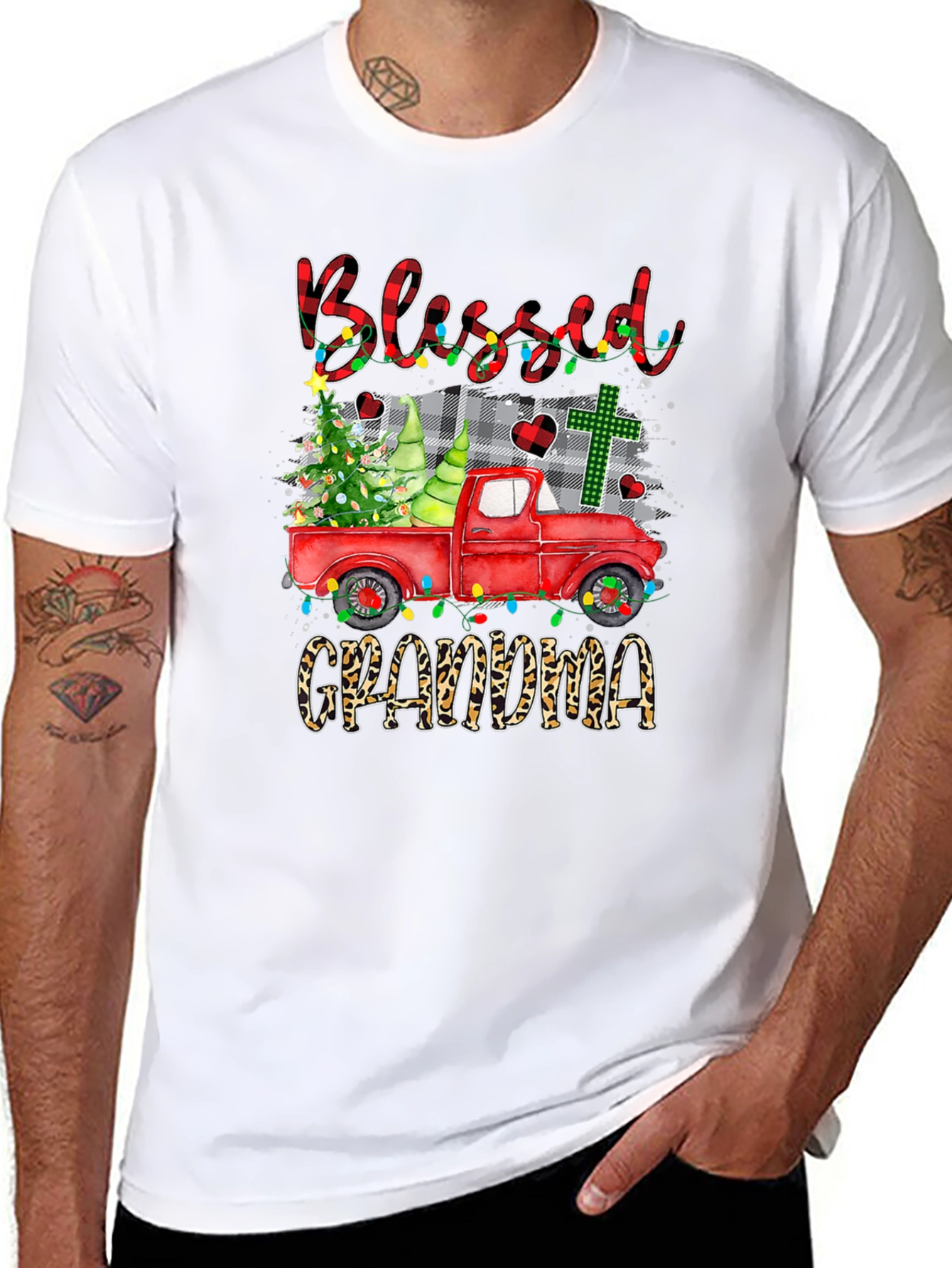 Blessed Grandma Christmas Truck T-Shirt
