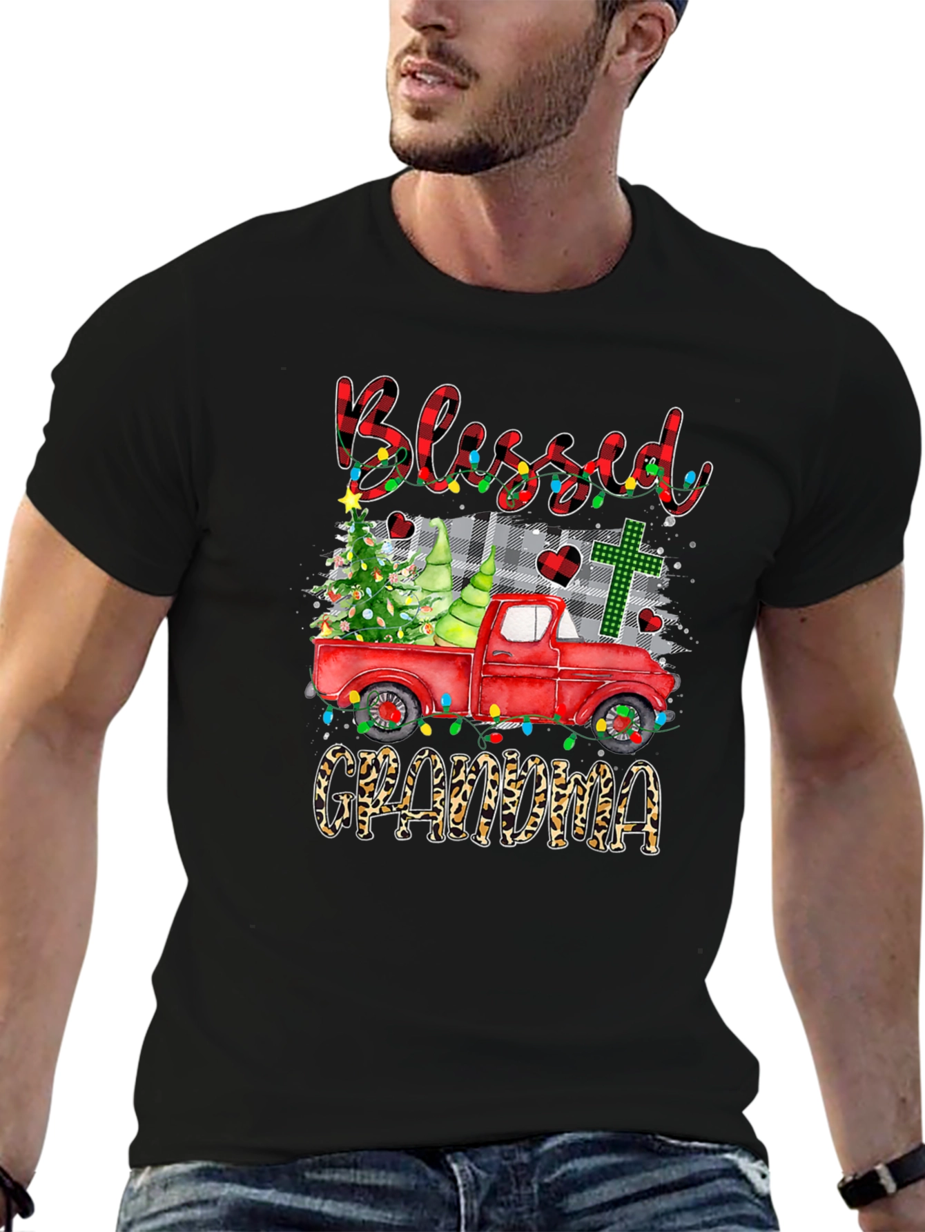 Blessed Grandma Christmas Truck T-Shirt