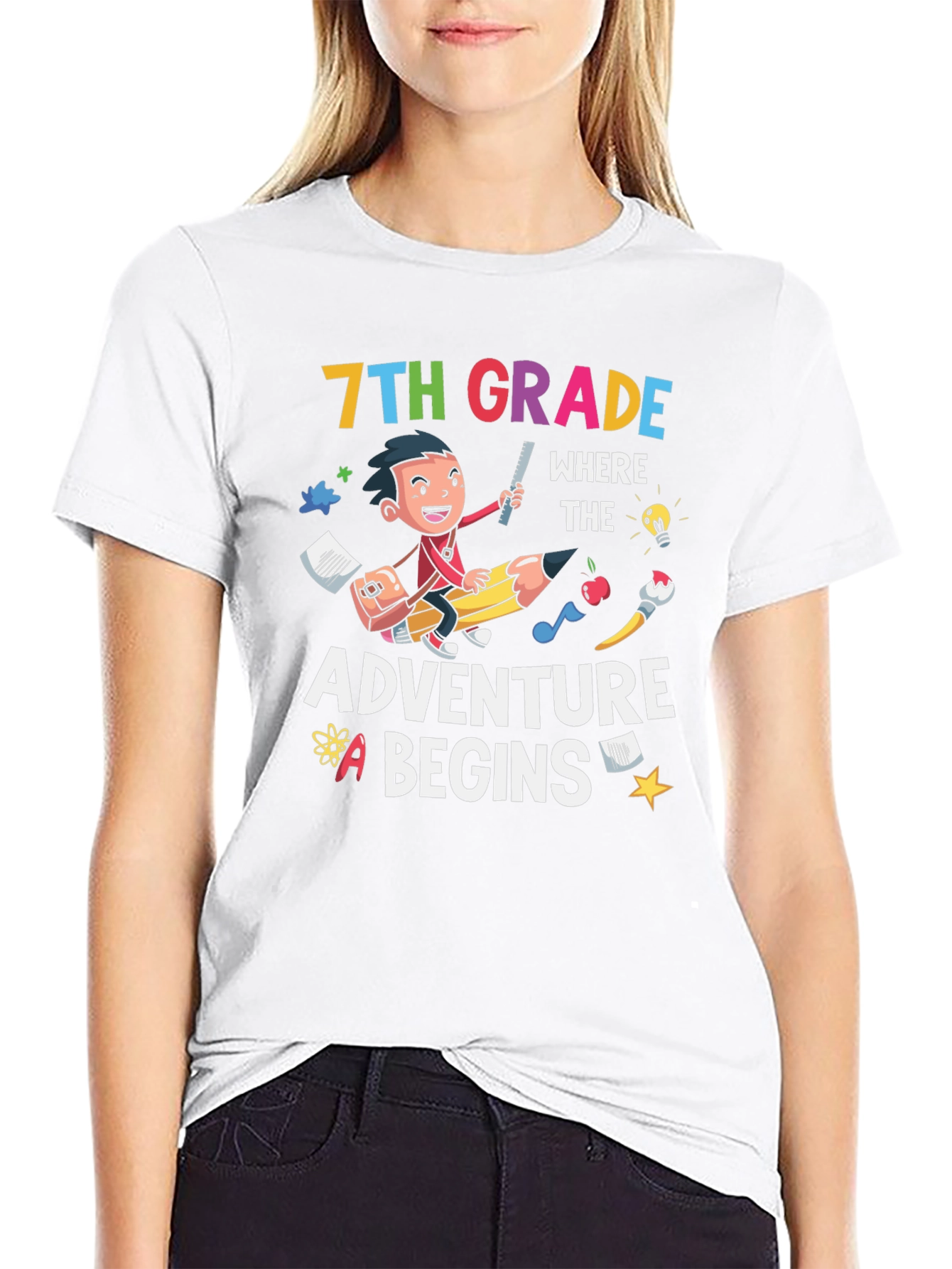 7th Grade Adventure Begins T-Shirt