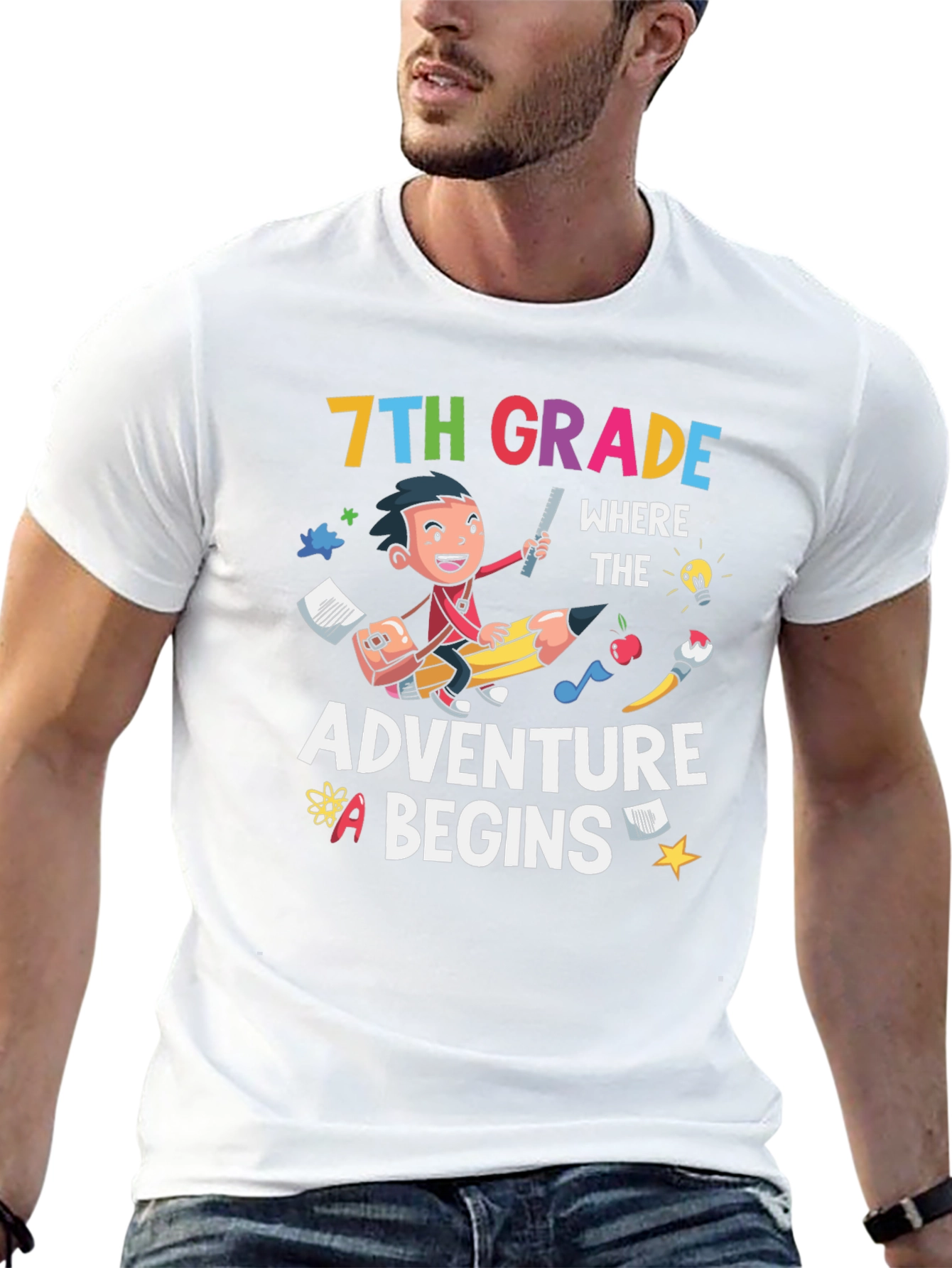 7th Grade Adventure Begins T-Shirt