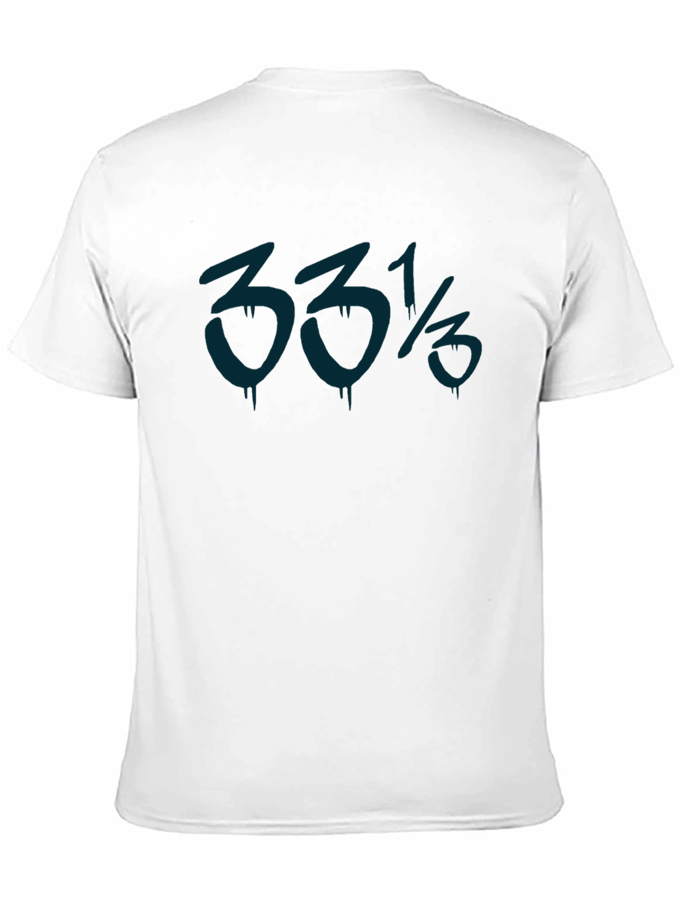 33 1/3 RPM Graphic Tee - Black Casual T-Shirt