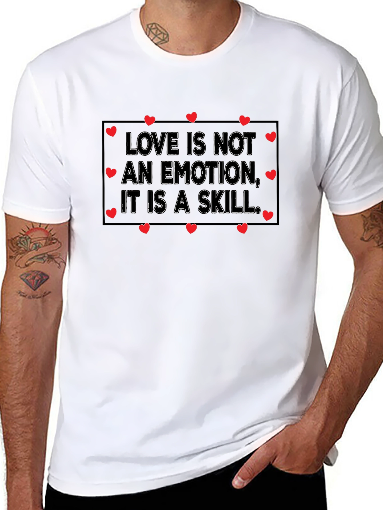 Love is a Skill Graphic Tee - Black