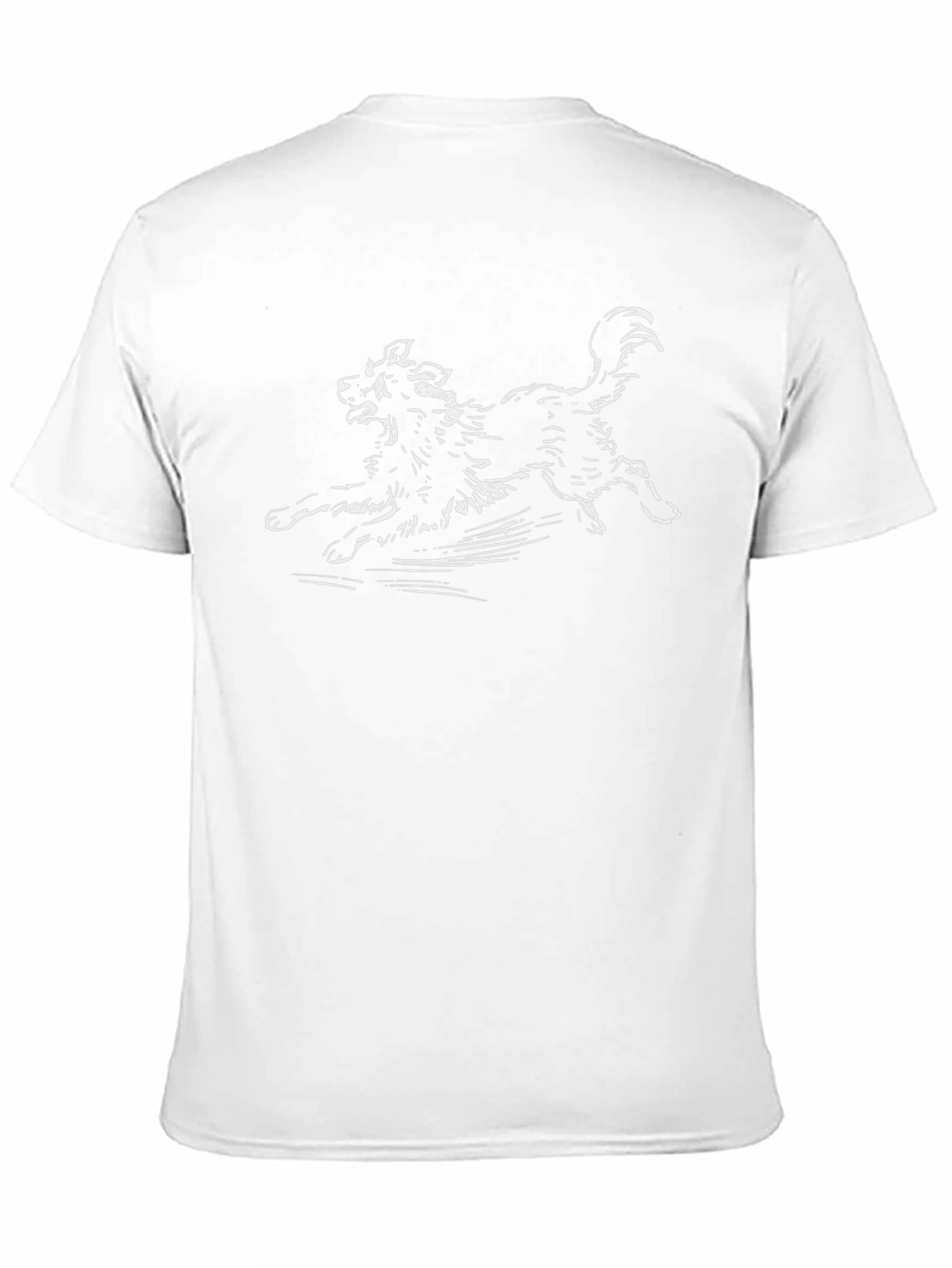 Running Dog Sketch T-Shirt – Minimalist Dog Lover Graphic Tee