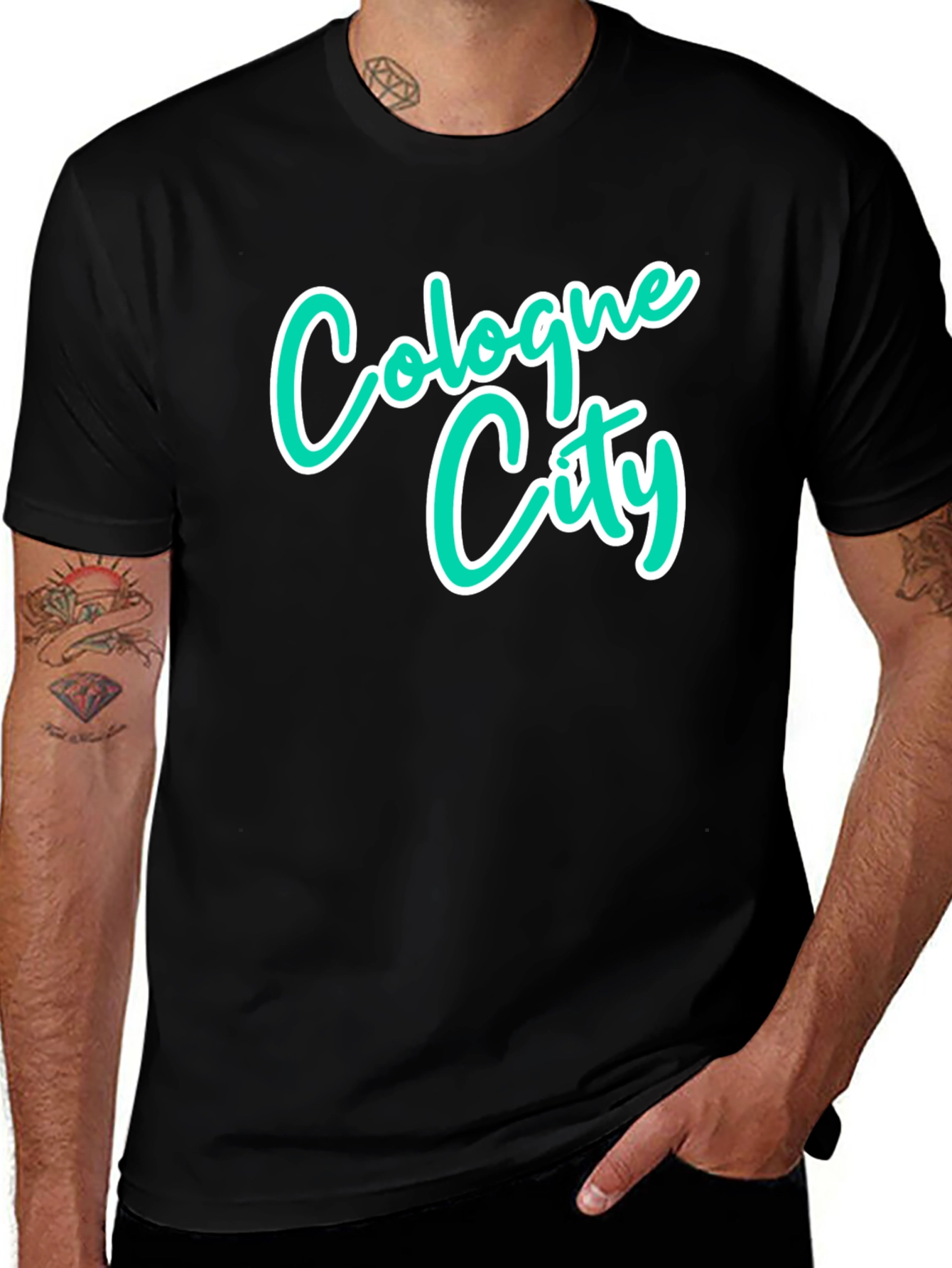 Cologne City Graphic T-Shirt - Black