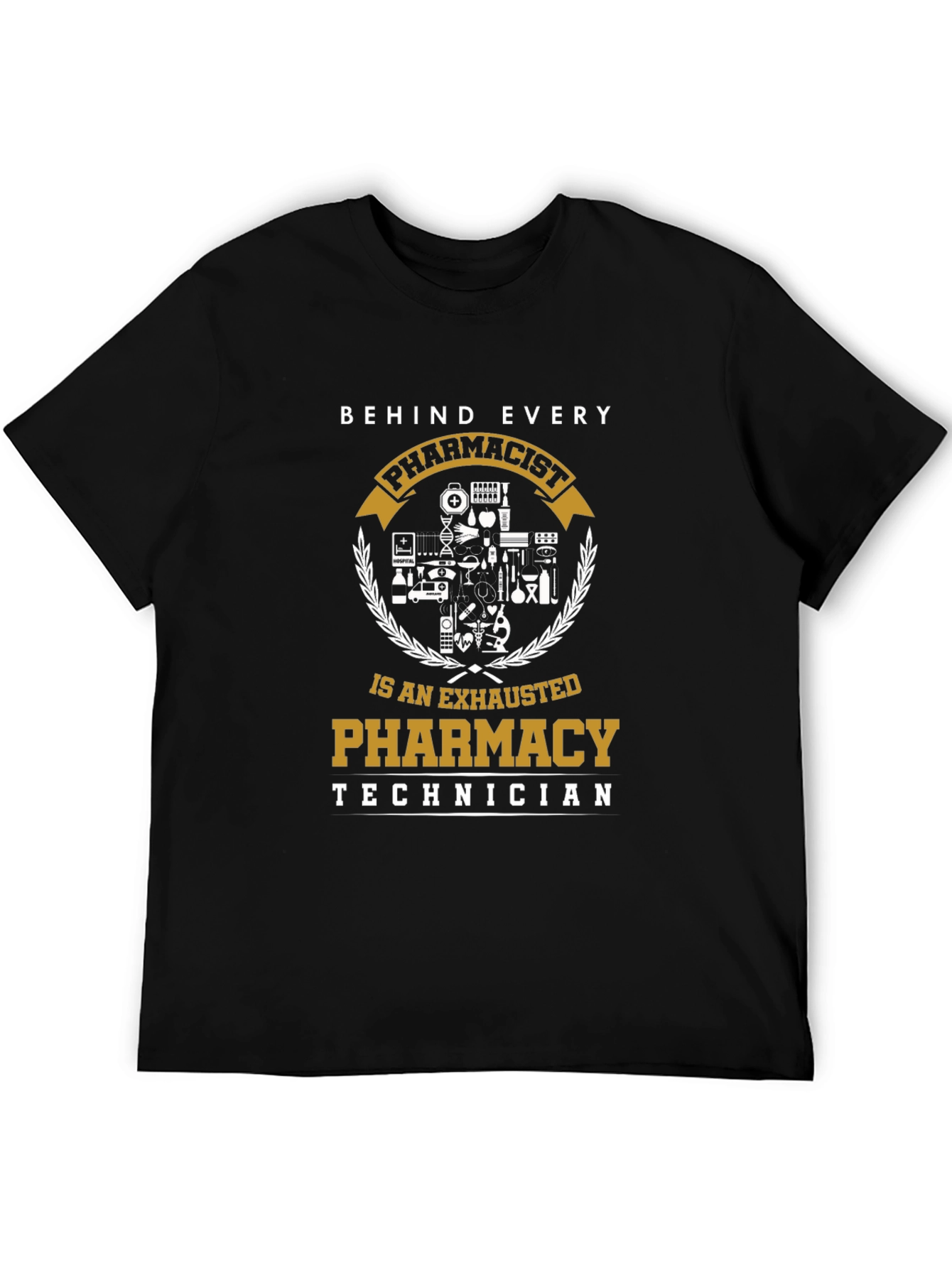 Pharmacist Technician T-Shirt: Exhausted Pharmacy Life