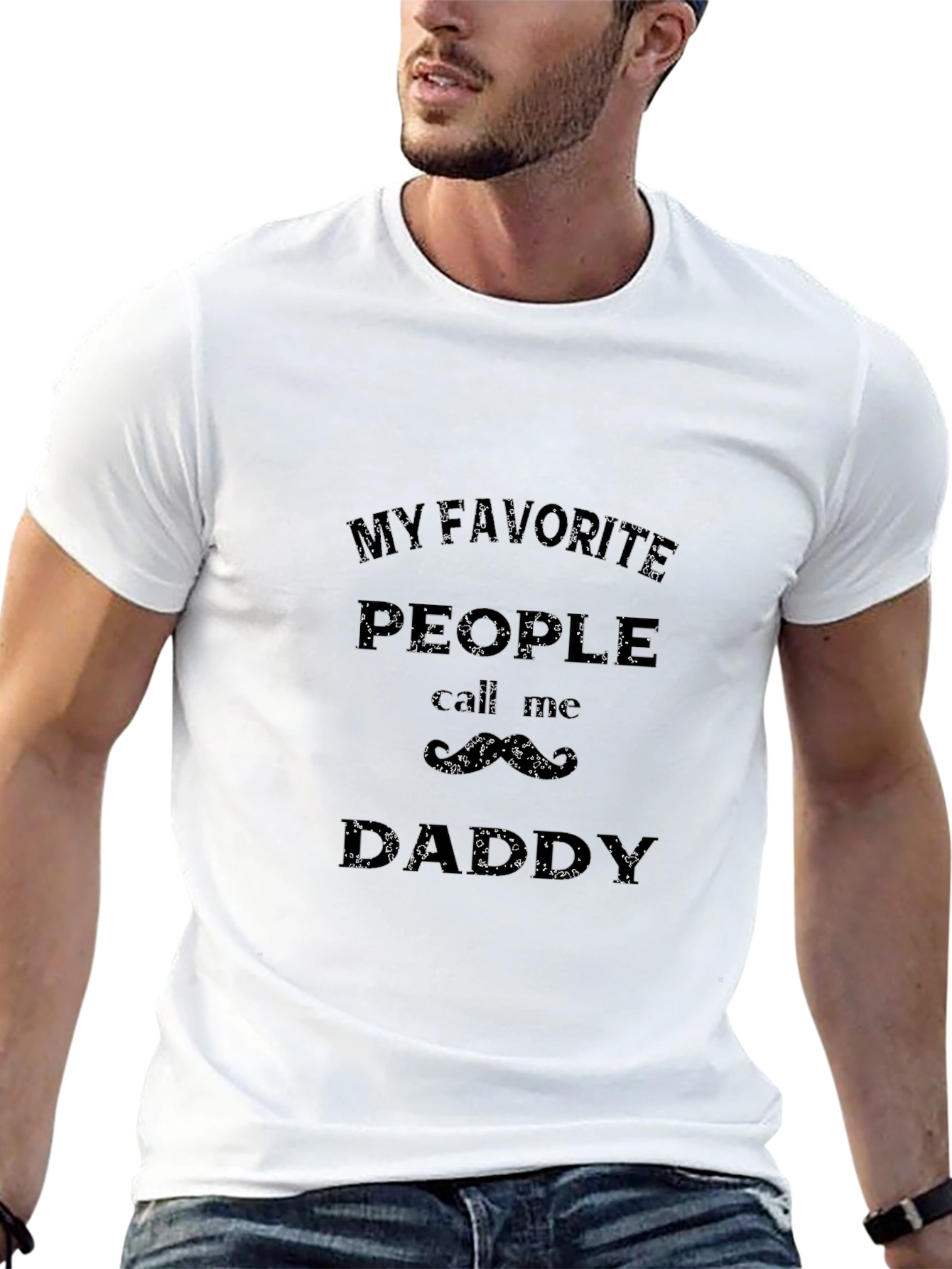 My Favorite People Call Me Daddy Black Tee
