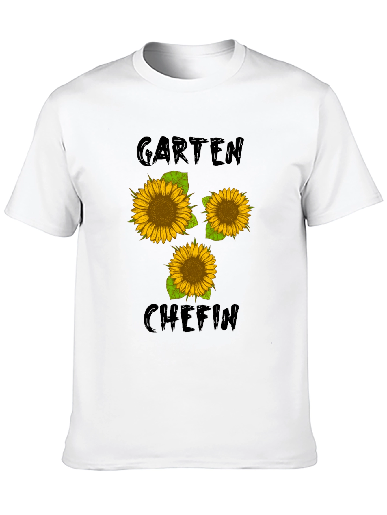 Garten Chefin Sunflower Graphic Tee - Black