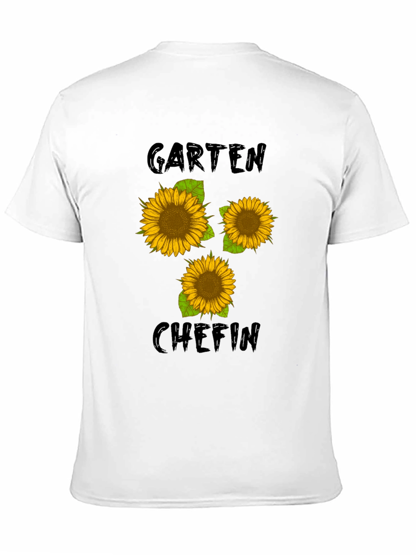 Garten Chefin Sunflower Graphic Tee - Black