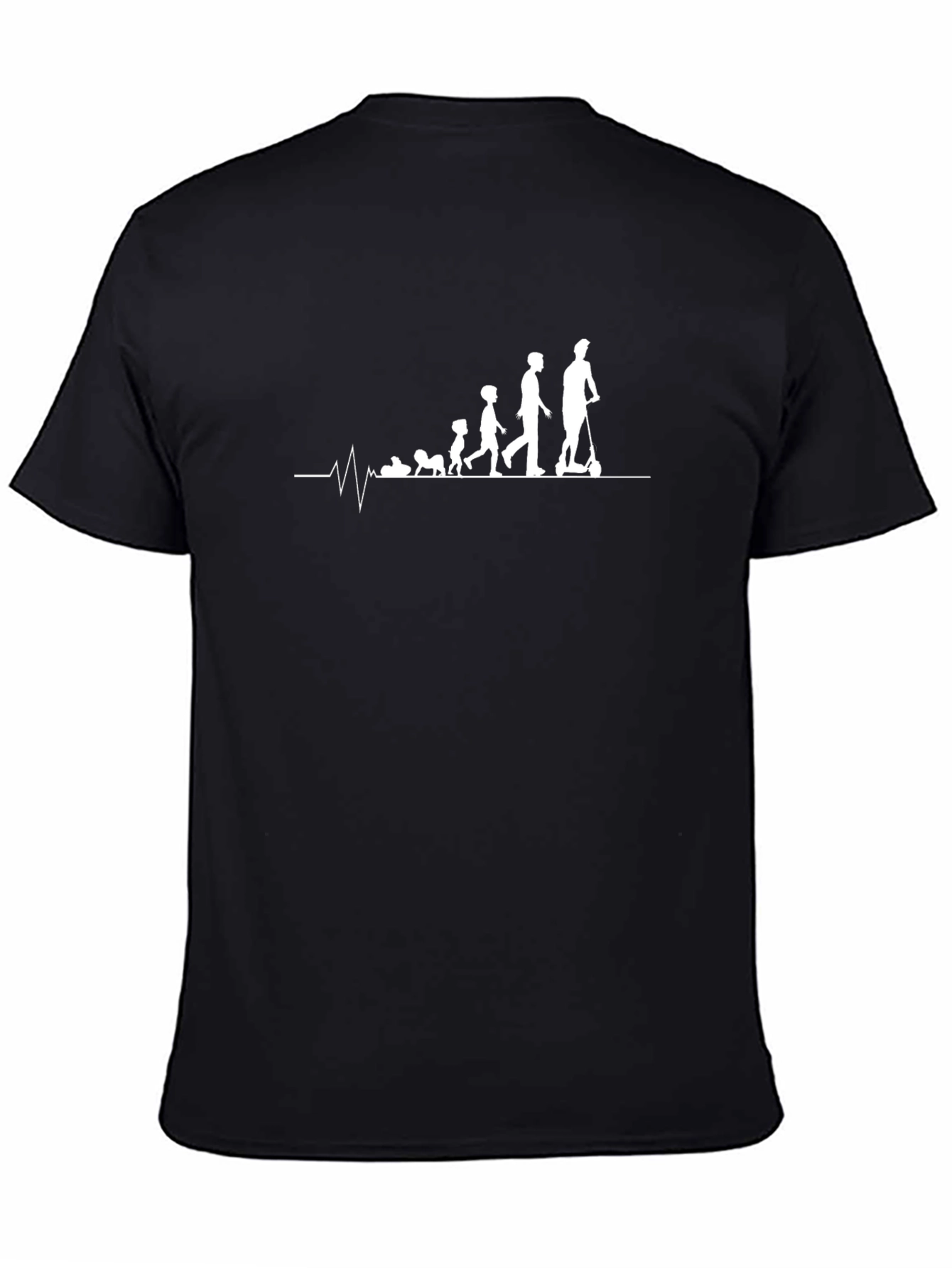Evolution Scooter T-Shirt - Black Cotton Tee