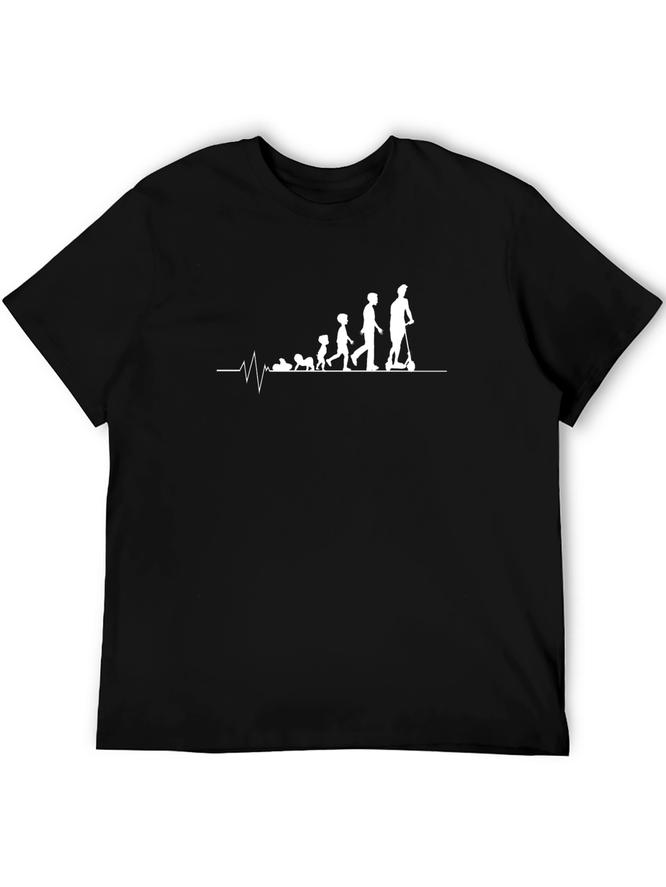 Evolution Scooter T-Shirt - Black Cotton Tee
